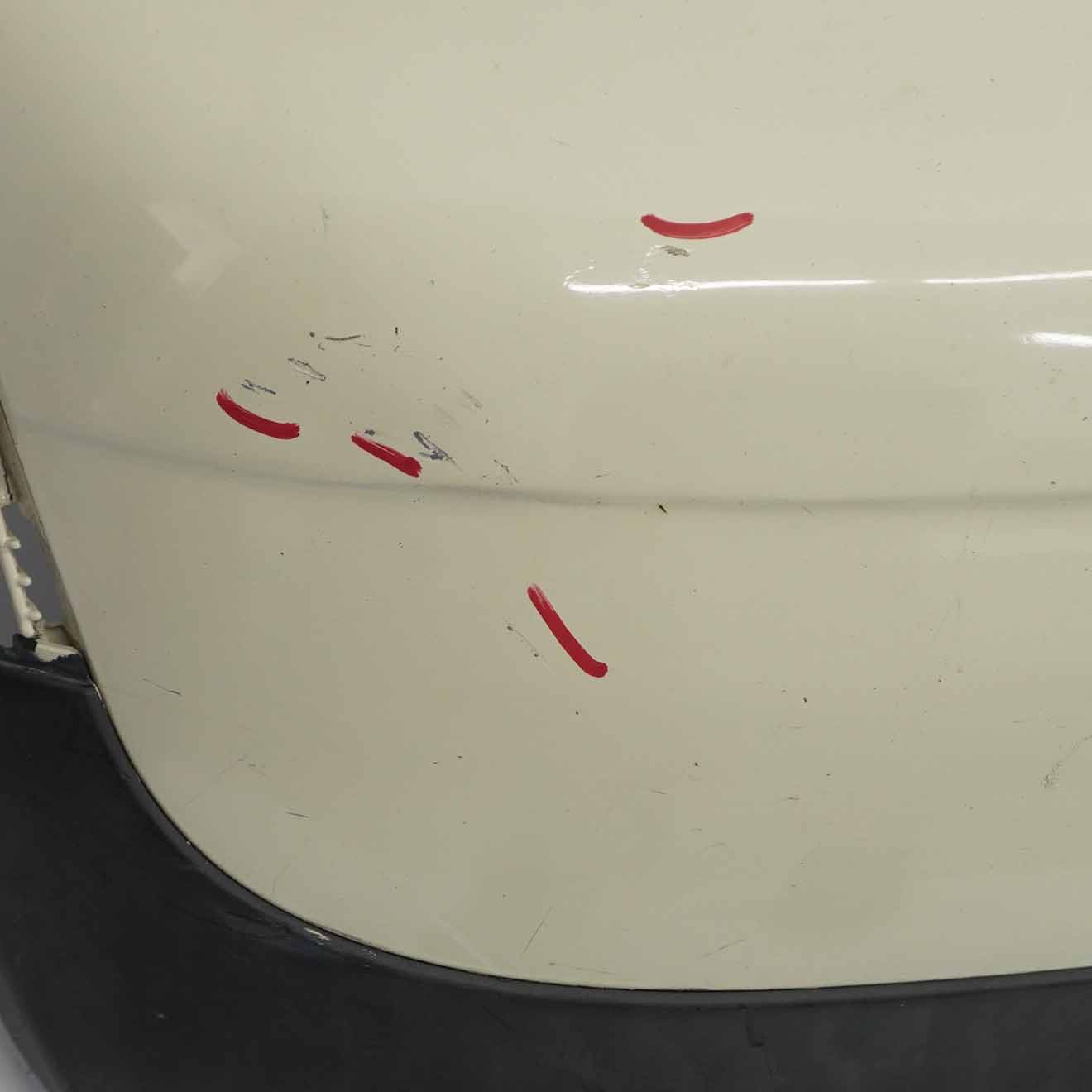 Mini Cooper R56 R57 Rear Bumper Covering Trim Panel Pepper White - 850