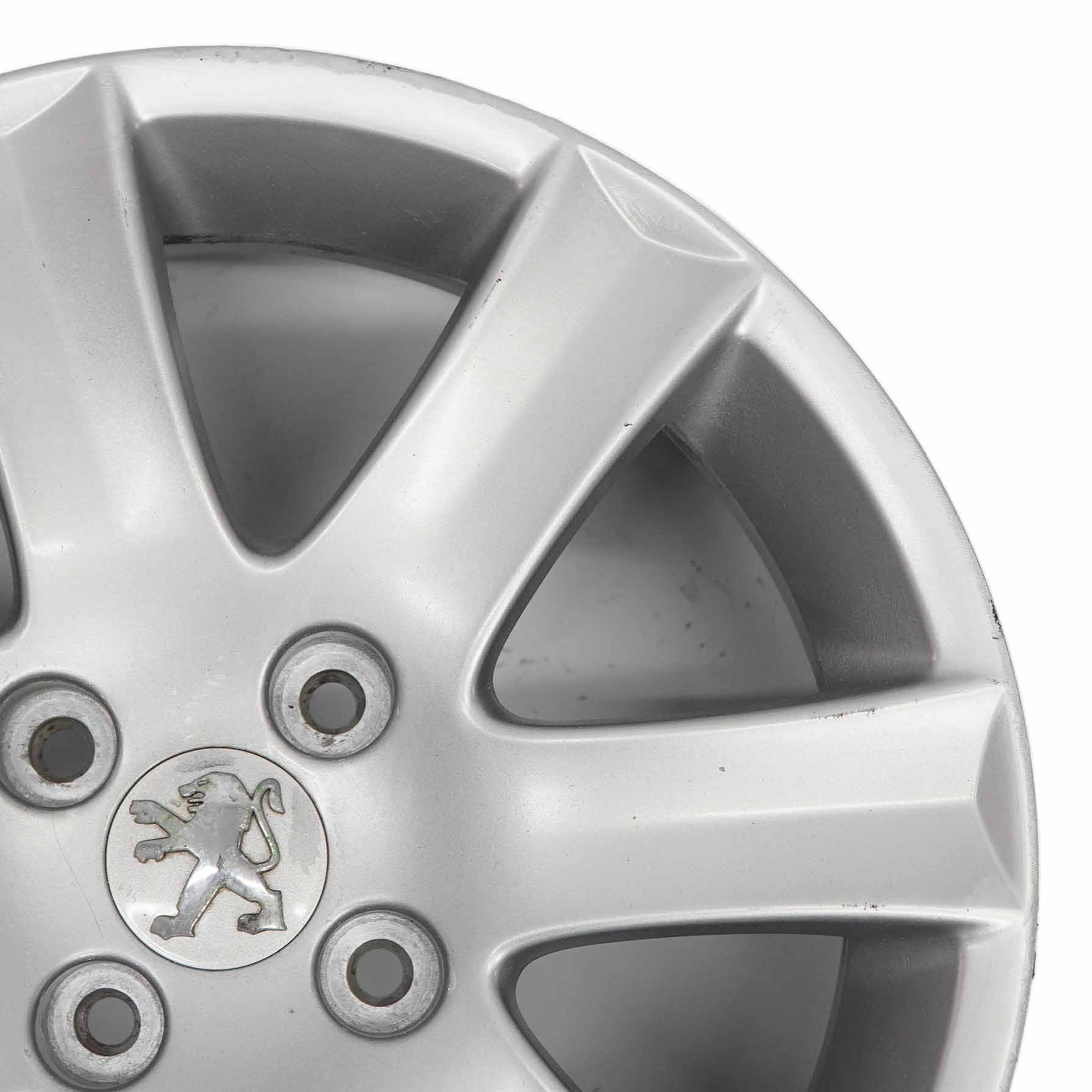 Peugeot 207 Silver Wheel Alloy Rim 16" 6J ET:27 04322X