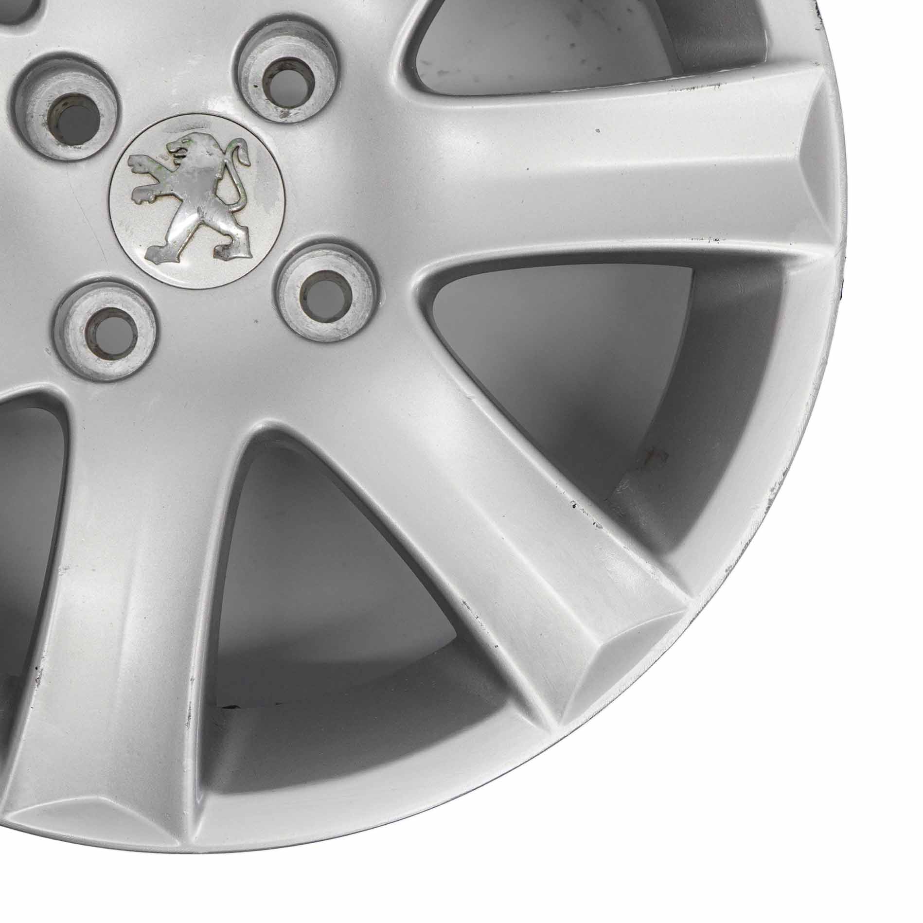 Peugeot 207 Silver Wheel Alloy Rim 16" 6J ET:27 04322X