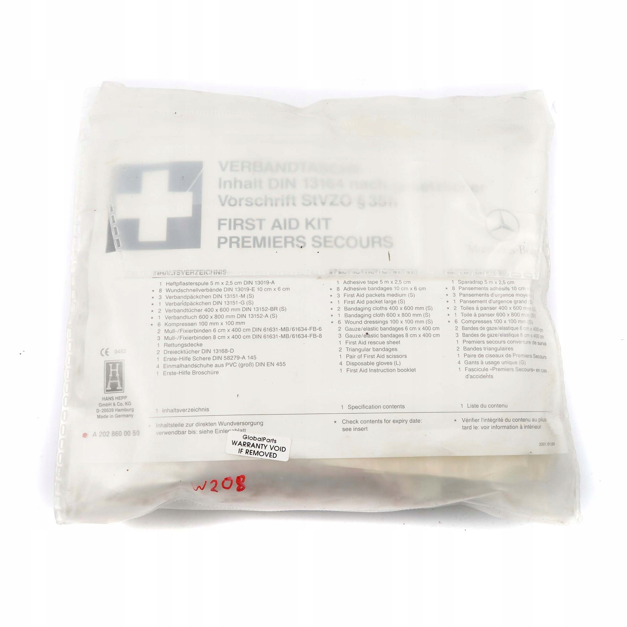 Mercedes-Benz W202 W208 First Aid Emergency Medical Life Saving  A2028600050