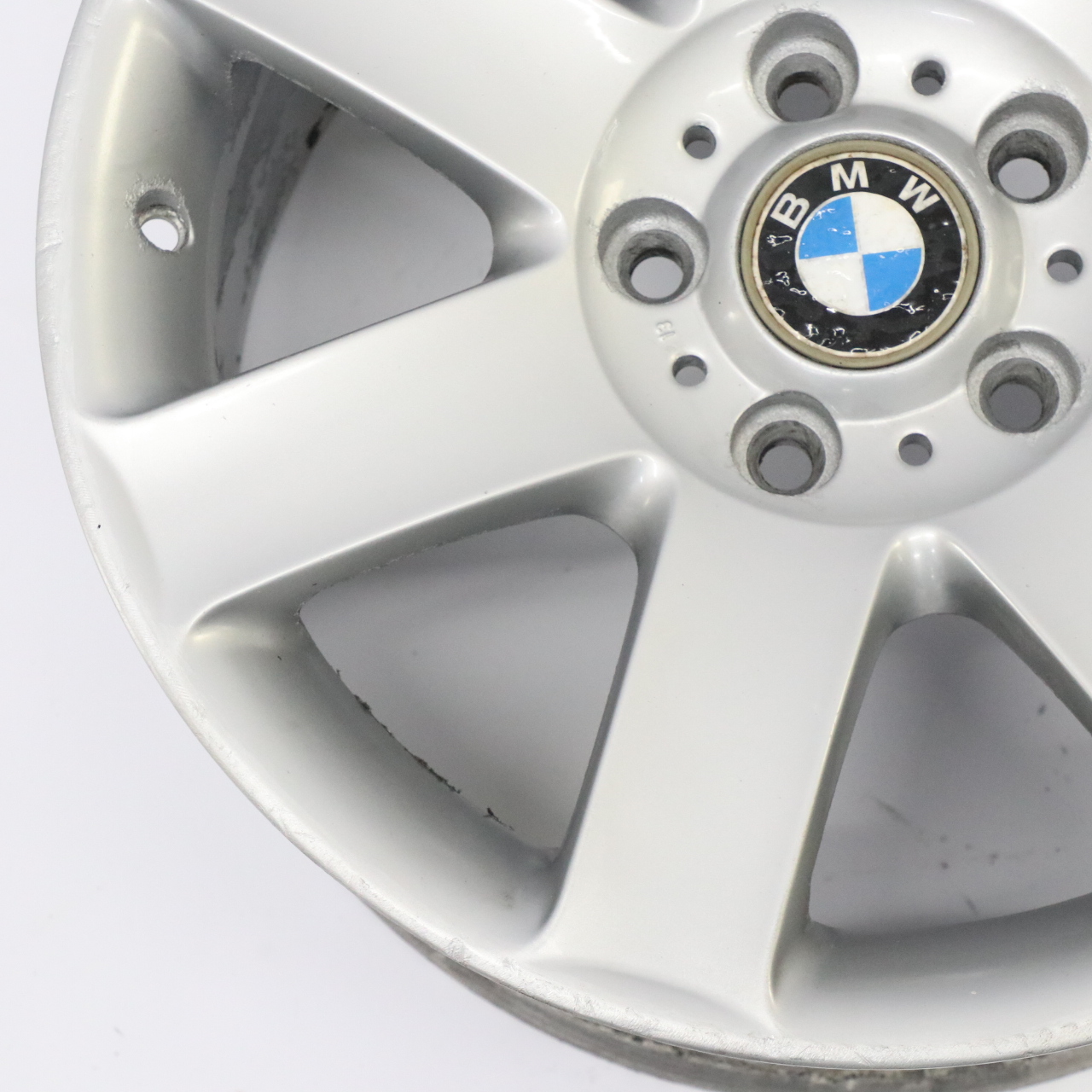 BMW E36 E46 Silberne Leichtmetal lfelge 17" Sternspeichen 44 ET:47 8J 1094506