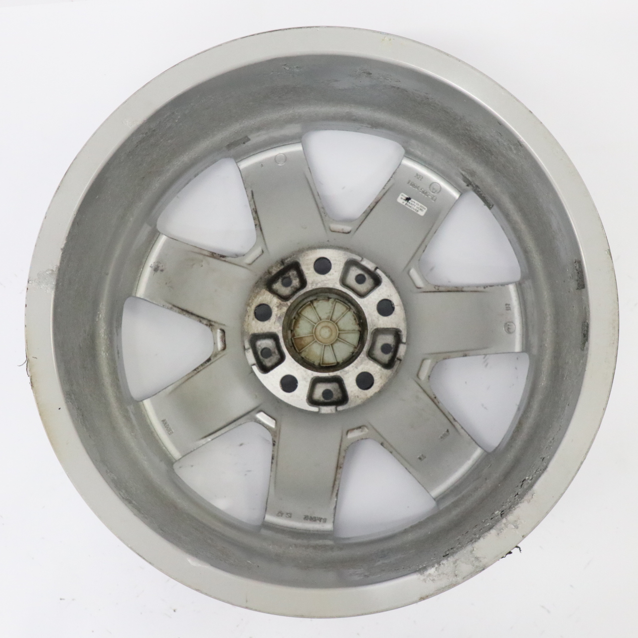 BMW E36 E46 Silberne Leichtmetallfelge 17" Sternspeichen 44 ET:47 8J 1094506