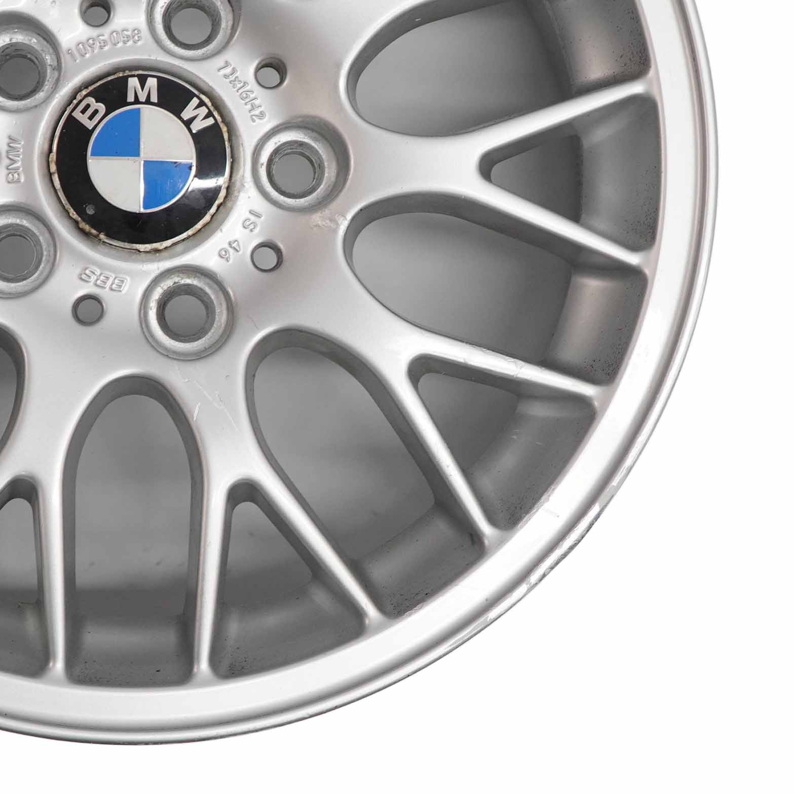 BMW E36 E46 Silver Alloy Wheel Rim 16" Cross Spoke 42 7J ET:46 1095058