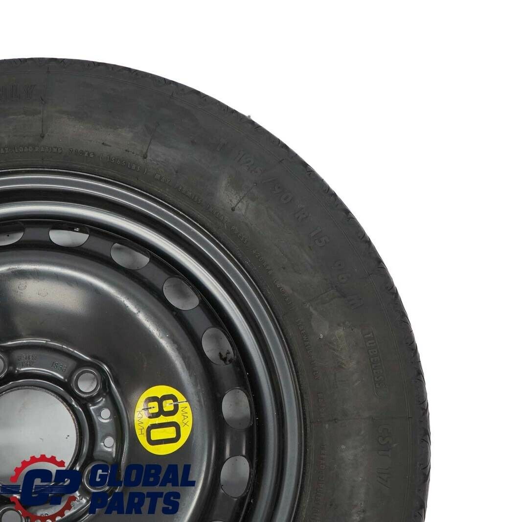 BMW 3 Series E36 E46 Compact Spare Wheel Steel Black 125/90 R15 15" 1095069