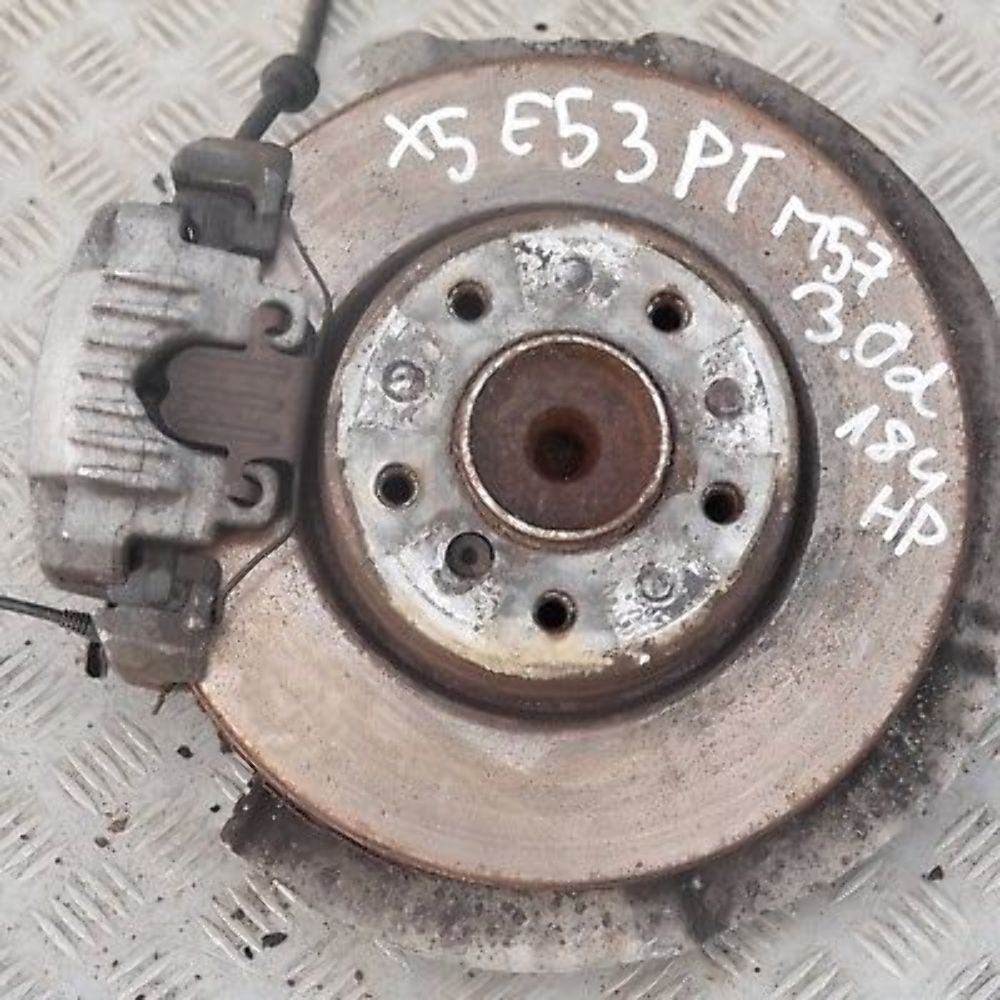 BMW X5 Series E53 3.0d M57 Rear Right O/S Suspension Axle Carrier Brake Disc