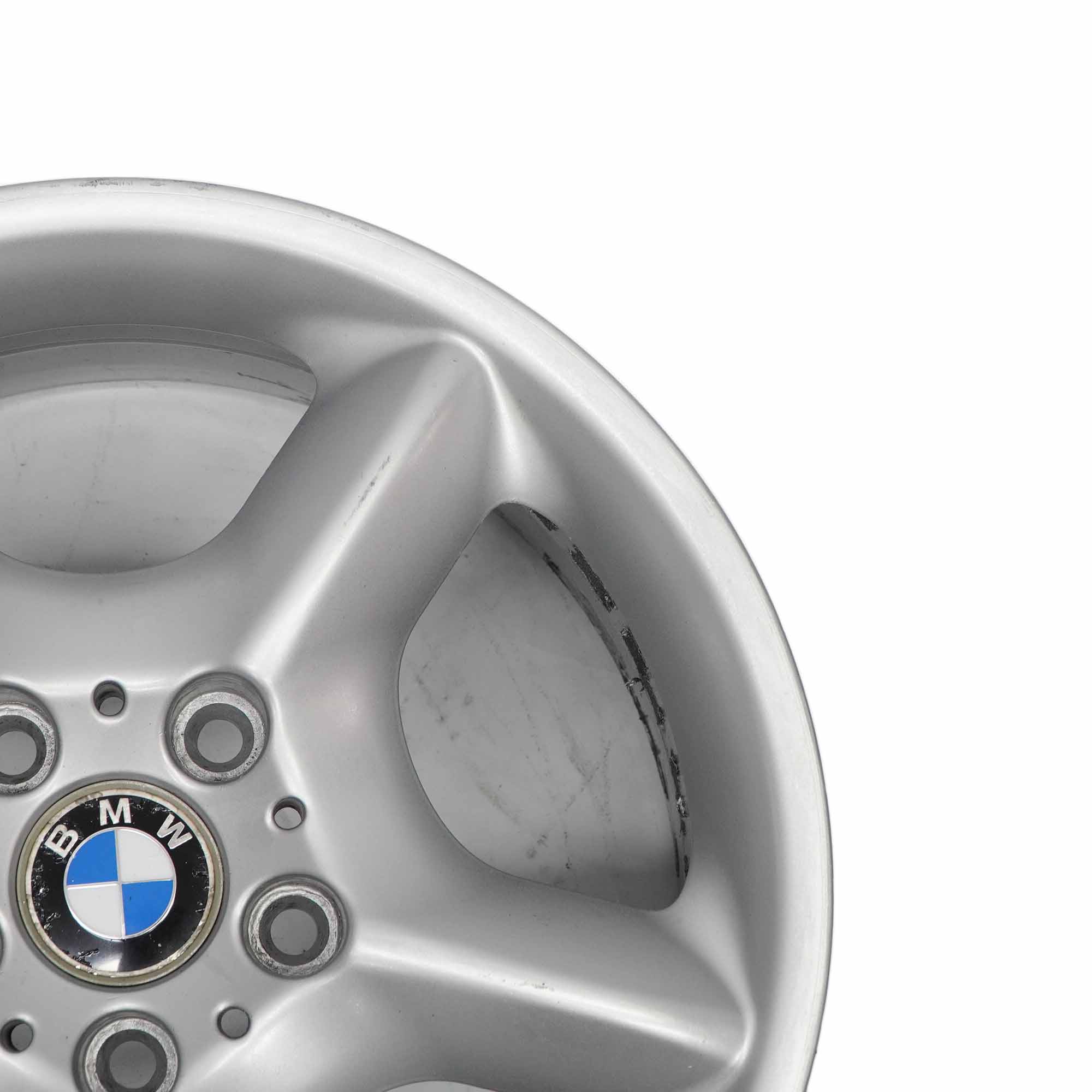 BMW X5 er E53 Silber Alu Felge Alufelge 17" Sternspeiche 57 7,5J  ET:40