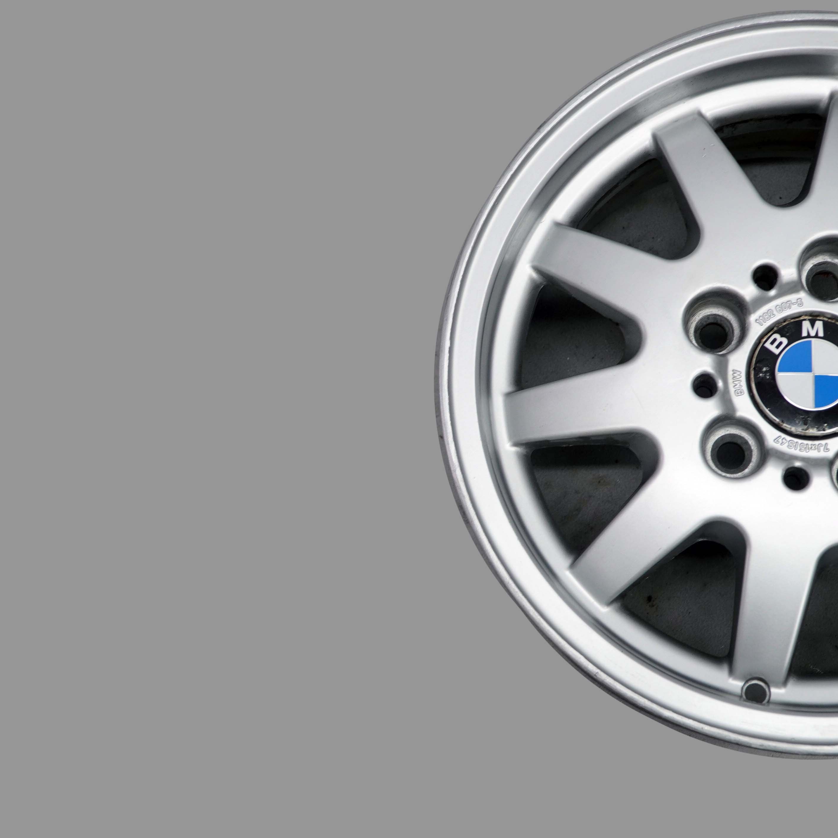 BMW 3 er E36 E46 Silber Alu Felge Alufelge 15" 7J ET:47 Styling 28 1182607