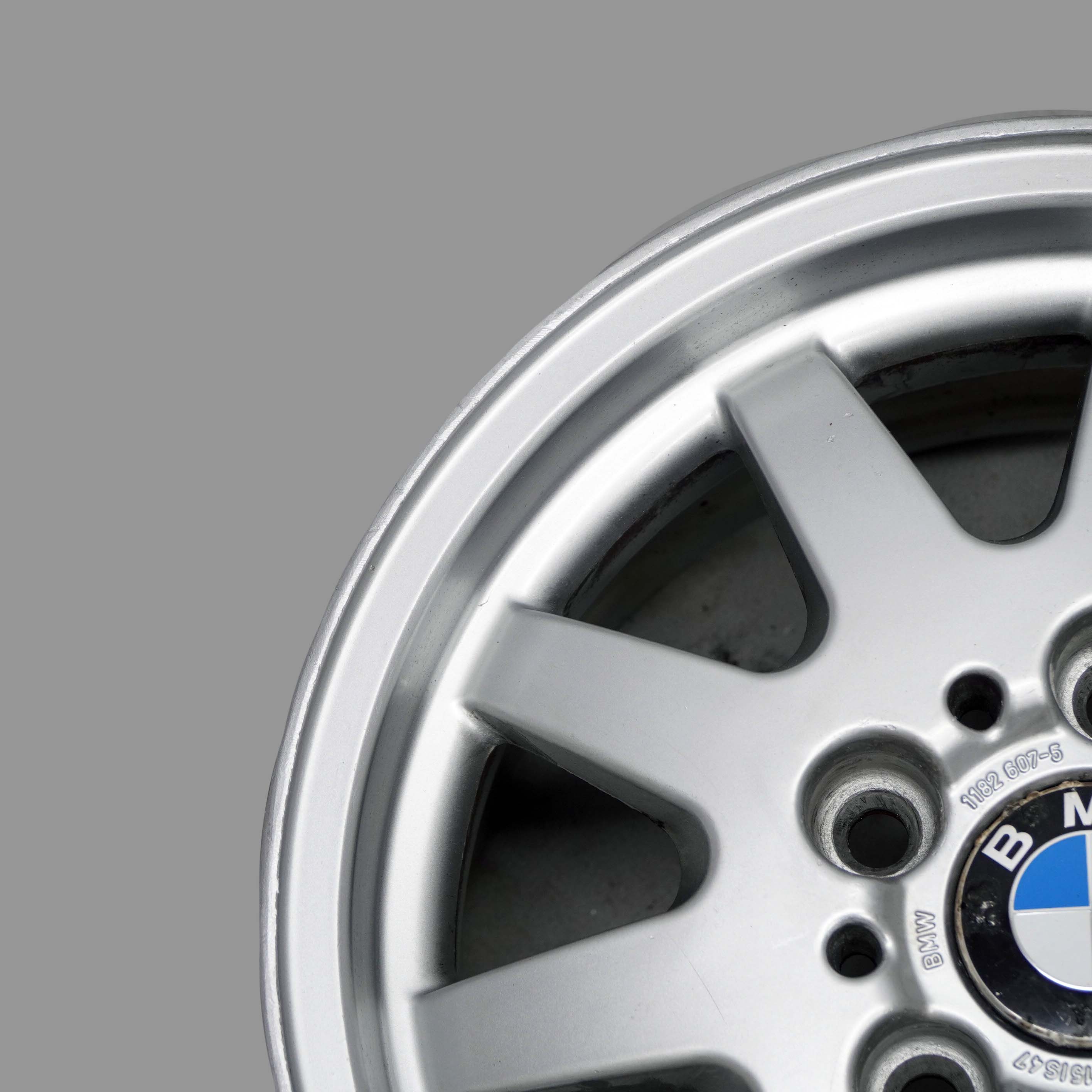 BMW 3 er E36 E46 Silber Alu Felge Alufelge 15" 7J ET:47 Styling 28 1182607