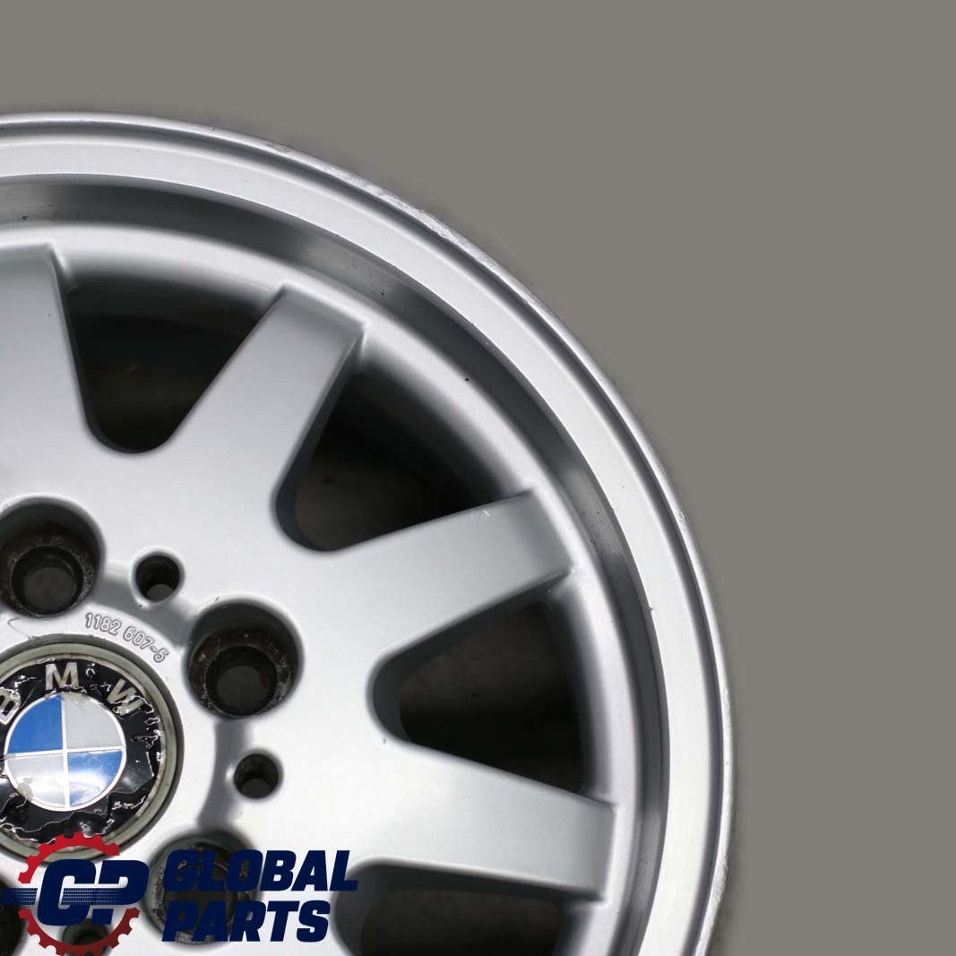 BMW 3 er E36 E46 Silber Alu Felge Alufelge 15" ET:47 7J Styling 28 1182607