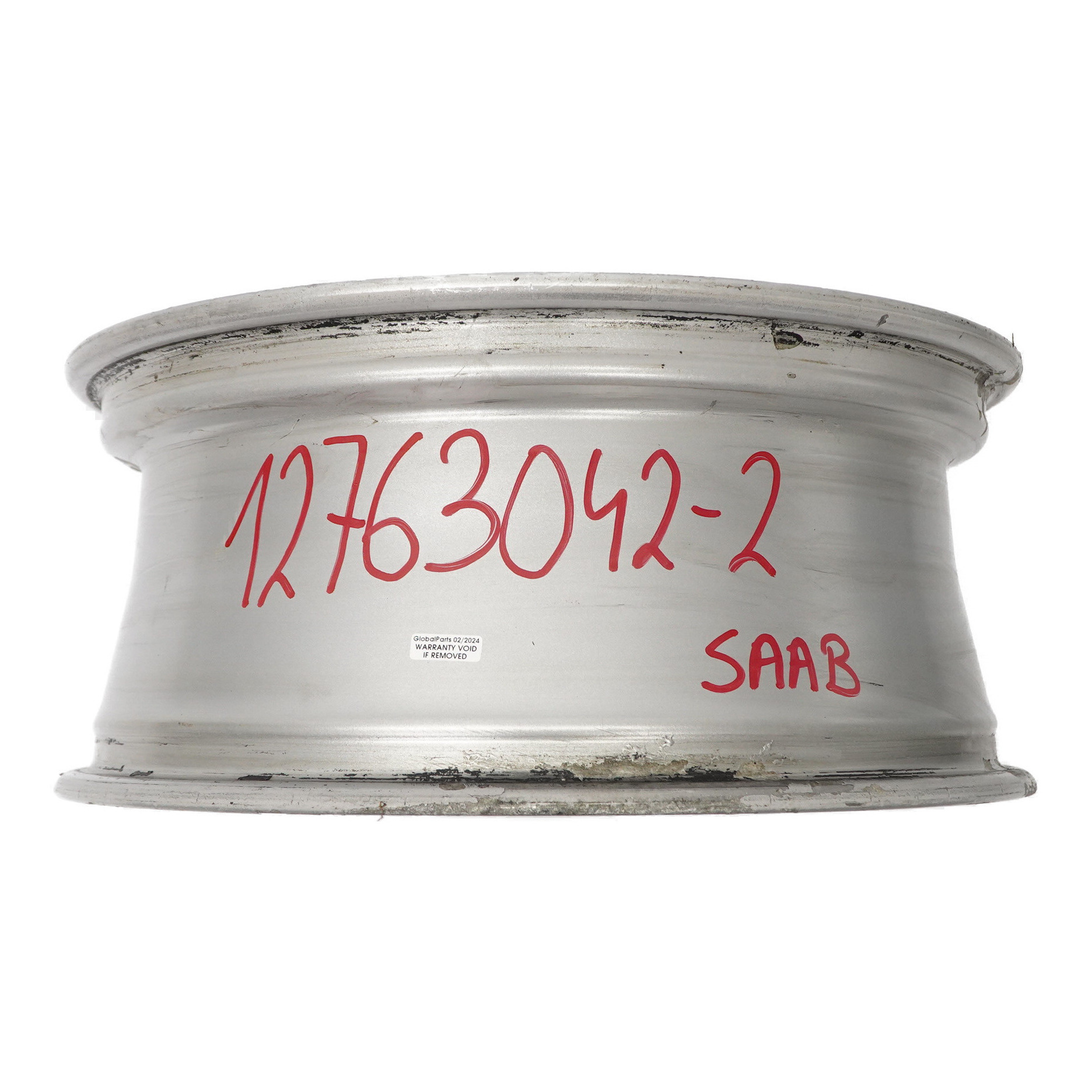 Saab 9-3 Silberne Leicht metall felge 18" ET:41 7.5J 12763042