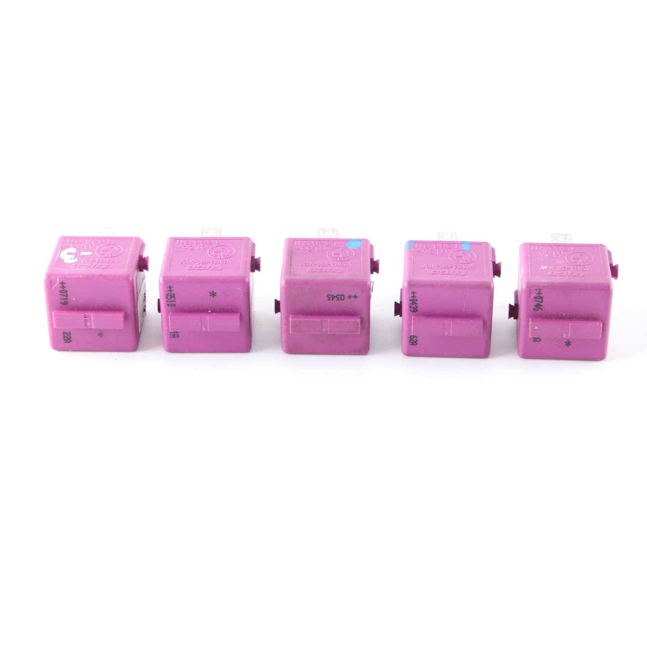 BMW E36 E38 E85 Mini R52 R57 5x Change-Over Contact Relay Violet Set 1388911