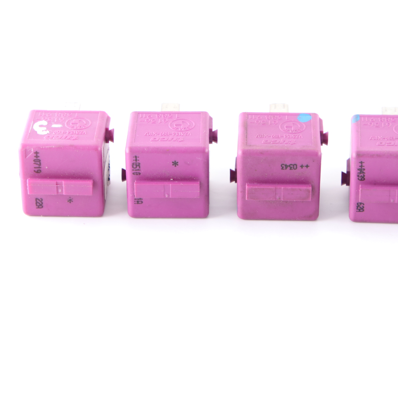 BMW E36 E38 E85 Mini R52 R57 5x Change-Over Contact Relay Violet Set 1388911