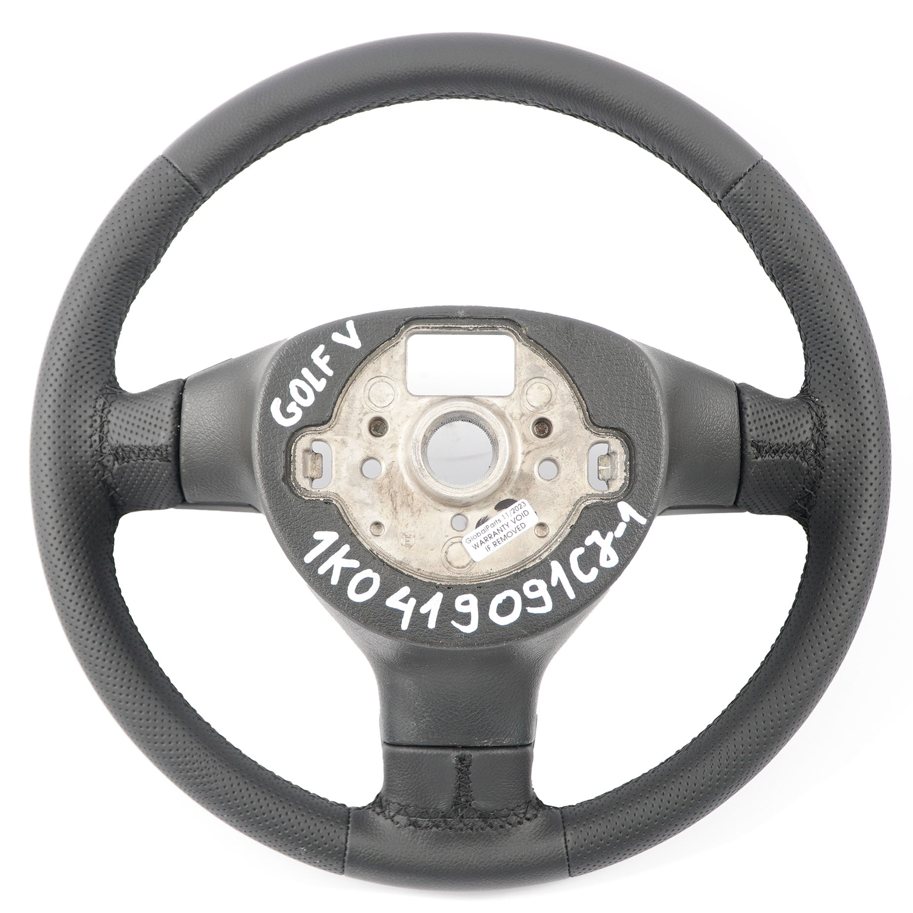 VW Volkswagen Golf 5 GT NEW Black Leather Steering Wheel 1K0419091CJ