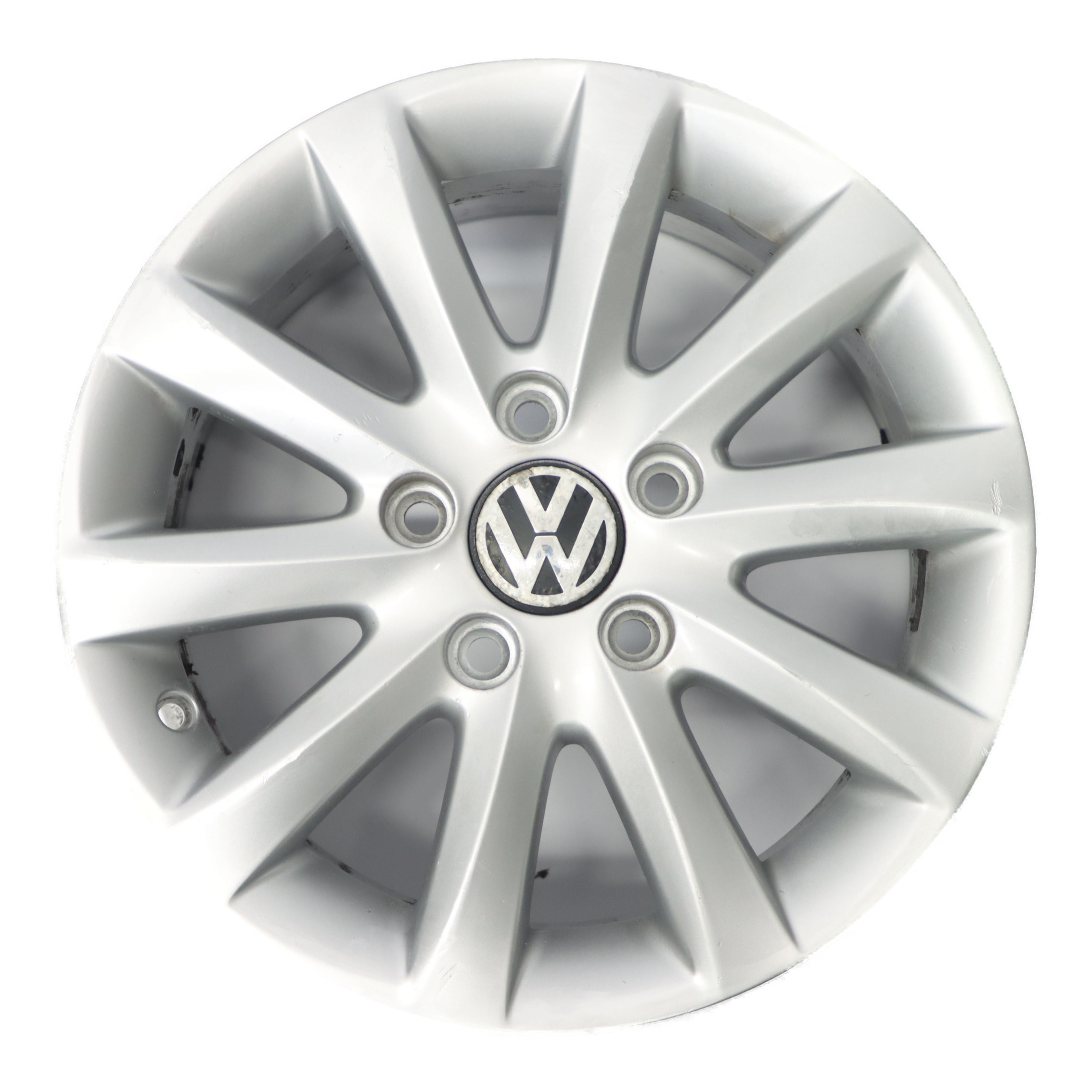 VW Volkswagen Golf 5 Silberne Leicht metall felge 15" ET:50 6,5J 1K0601025CA