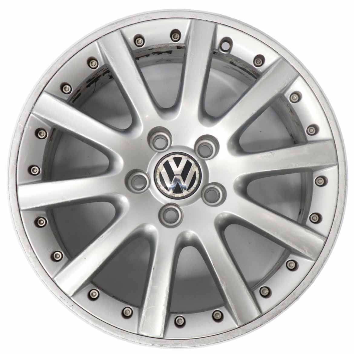 VW Volkswagen Golf 5 V 6 VI Silberne Leichtmetallfelge 17" ET:54 7J 1K0601025K