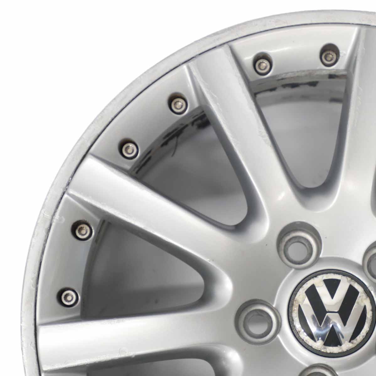 VW Volkswagen Golf 5 V 6 VI Silberne Leichtmetallfelge 17" ET:54 7J 1K0601025K