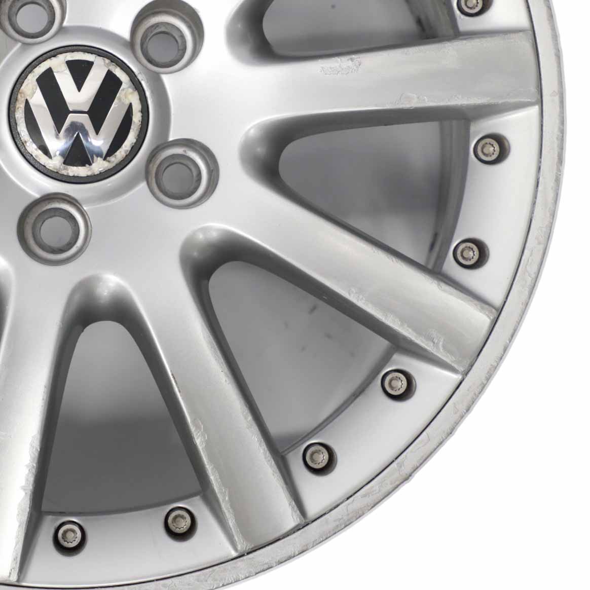 VW Volkswagen Golf 5 V 6 VI Silberne Leichtmetallfelge 17" ET:54 7J 1K0601025K