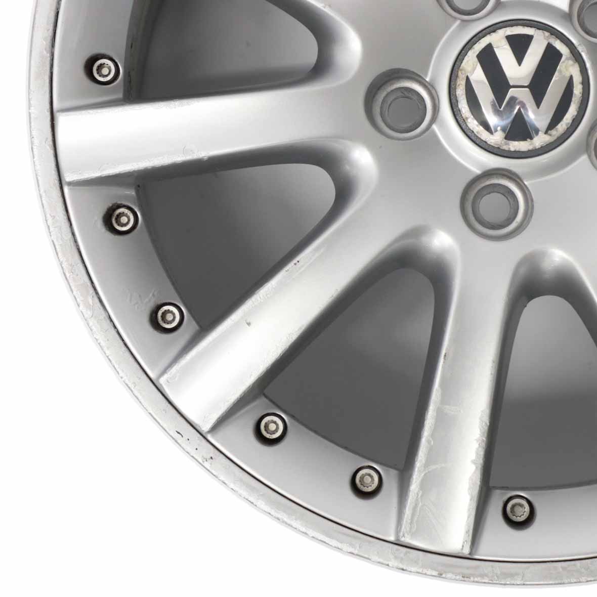 VW Volkswagen Golf 5 V 6 VI Silberne Leichtmetallfelge 17" ET:54 7J 1K0601025K