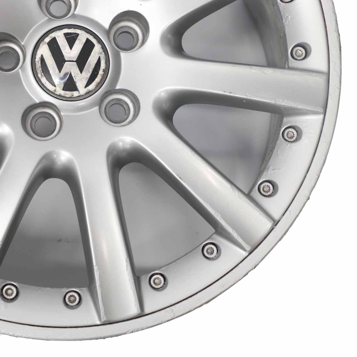 VW Volkswagen Golf 5 V 6 VI Silberne Leichtmetallfelge 17" ET:54 7J 1K0601025K