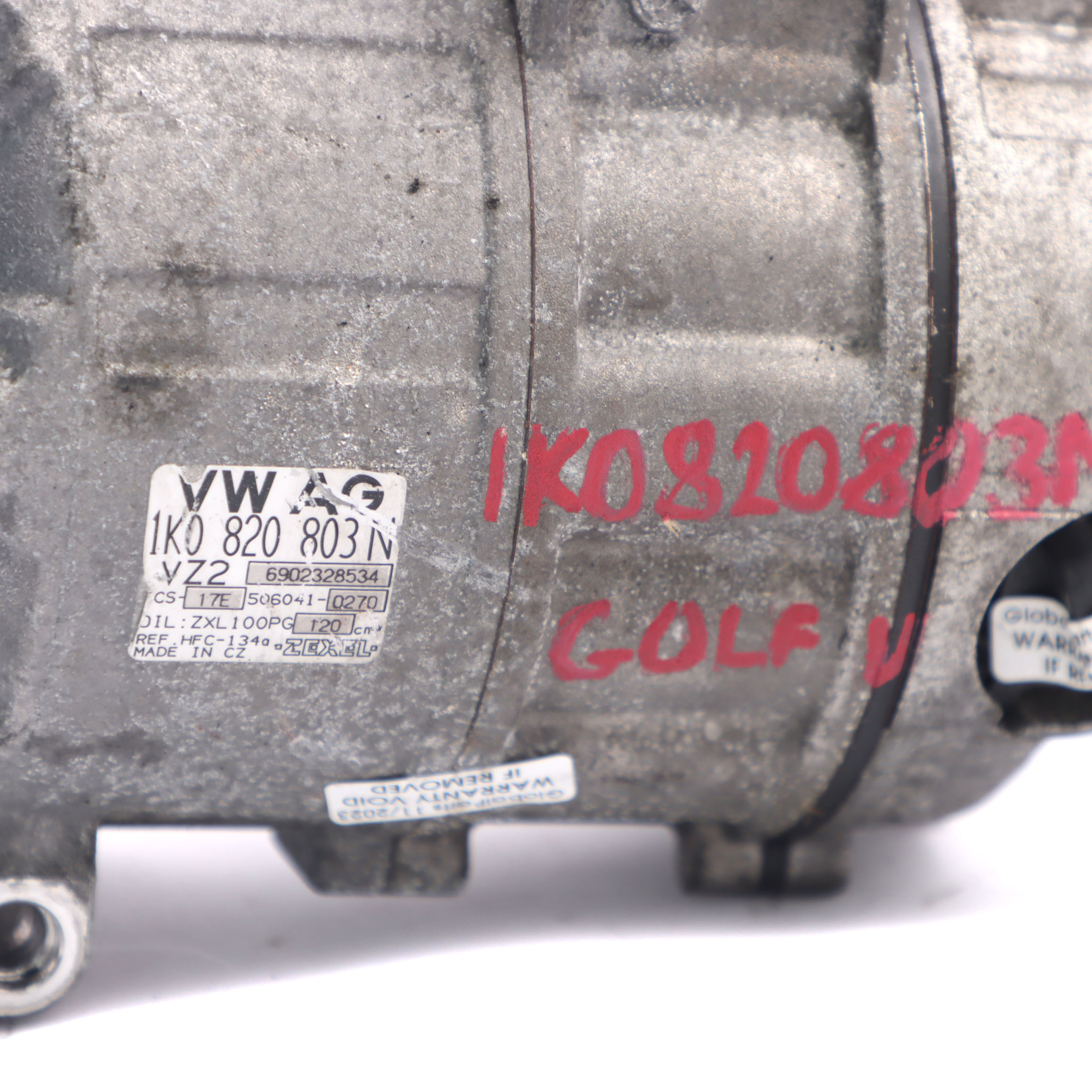 VW Volkswagen Golf 5 Klimaanlage Kompressor A/C Pumpe 1K0820803N