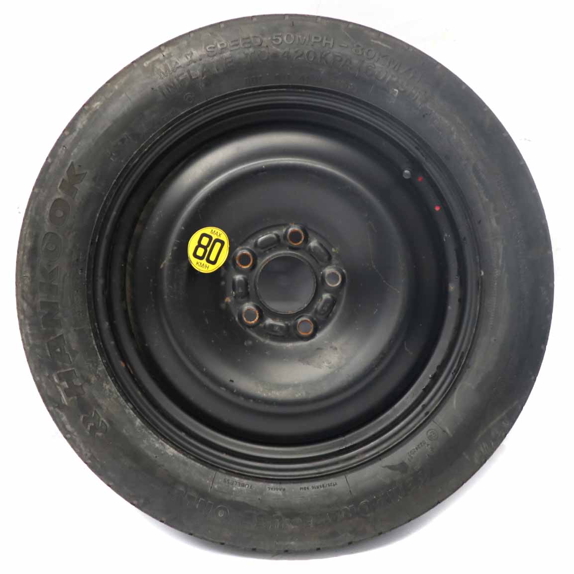 Ford Mondeo MK3 Black Spare Wheel Rim Steel R16 Tyre 125/85 1S71MH-09321