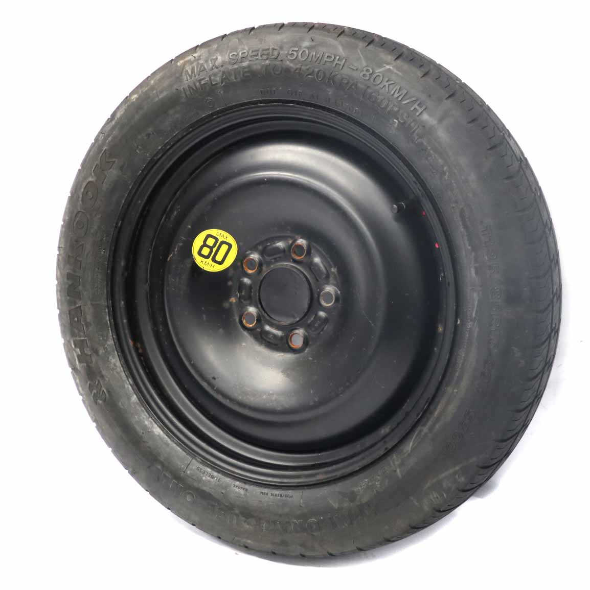 Ford Mondeo MK3 Black Spare Wheel Rim Steel R16 Tyre 125/85 1S71MH-09321