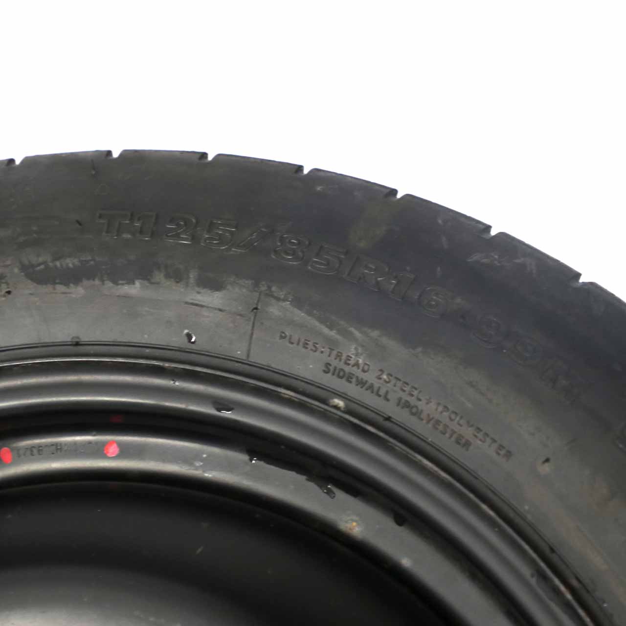 Ford Mondeo MK3 Black Spare Wheel Rim Steel R16 Tyre 125/85 1S71MH-09321