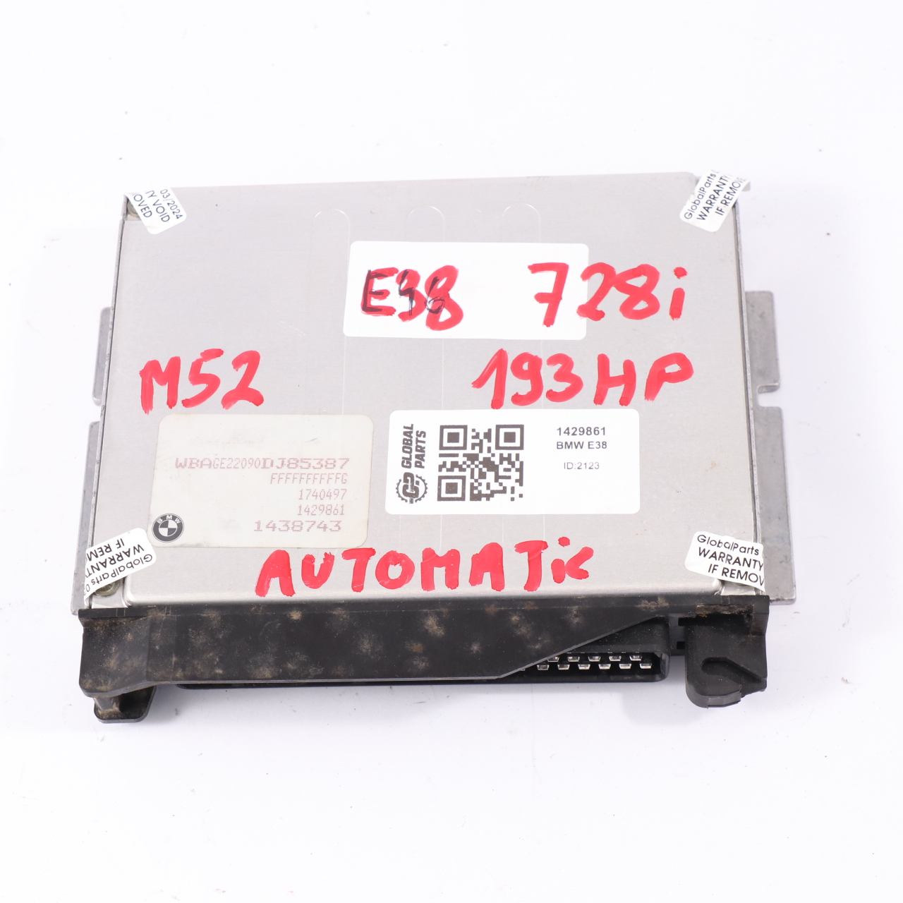 BMW E38 728i M52 193PS Motorsteuergerät ECU Modul 1429861 Automatik