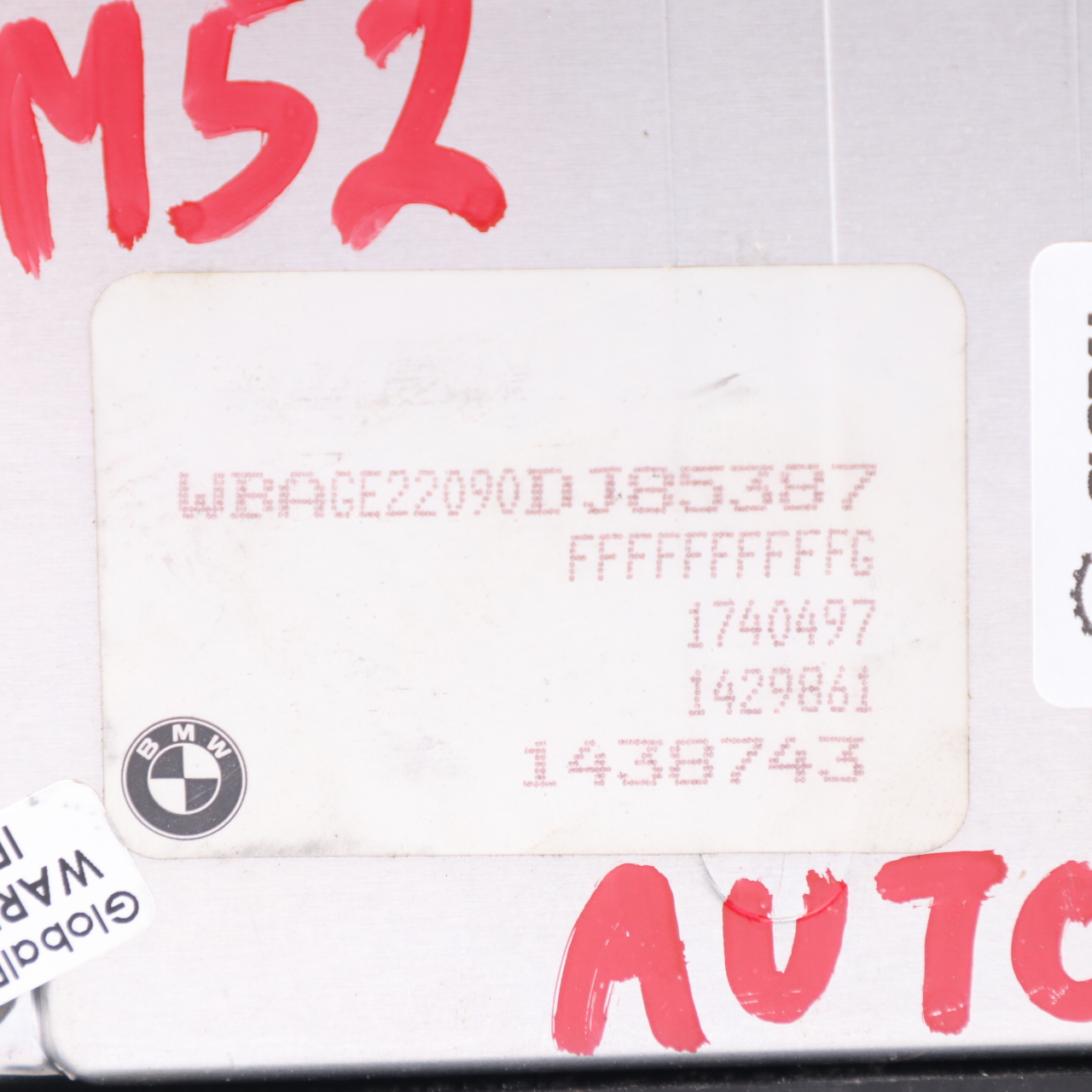 BMW E38 728i M52 193PS Motorsteuergerät ECU Modul 1429861 Automatik