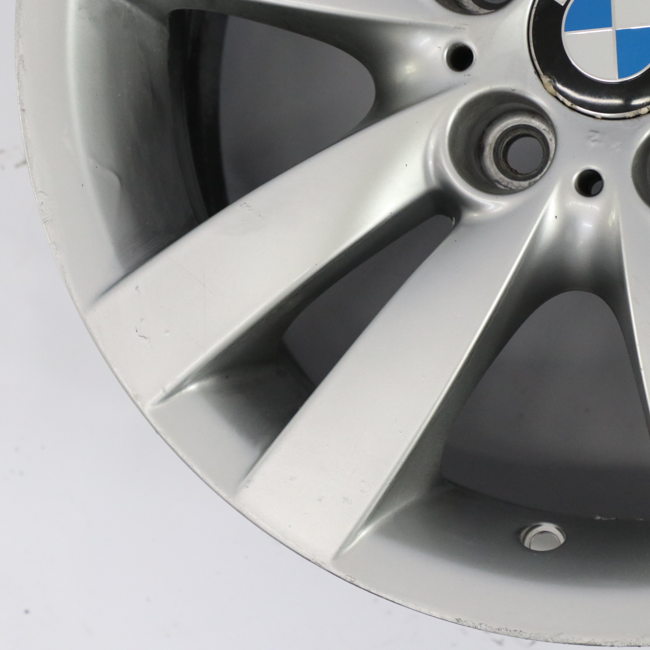 BMW 3 er E90 E91 E92 Silber Alu Felge Alufelge 17" Doppelspeiche 161 ET:34 8J