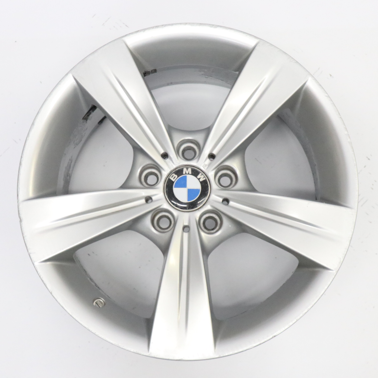 Bmw E90 E91 E92 Front Silver Wheel Alloy Rim 18" Star Spoke 287 8j ET:34 6783634