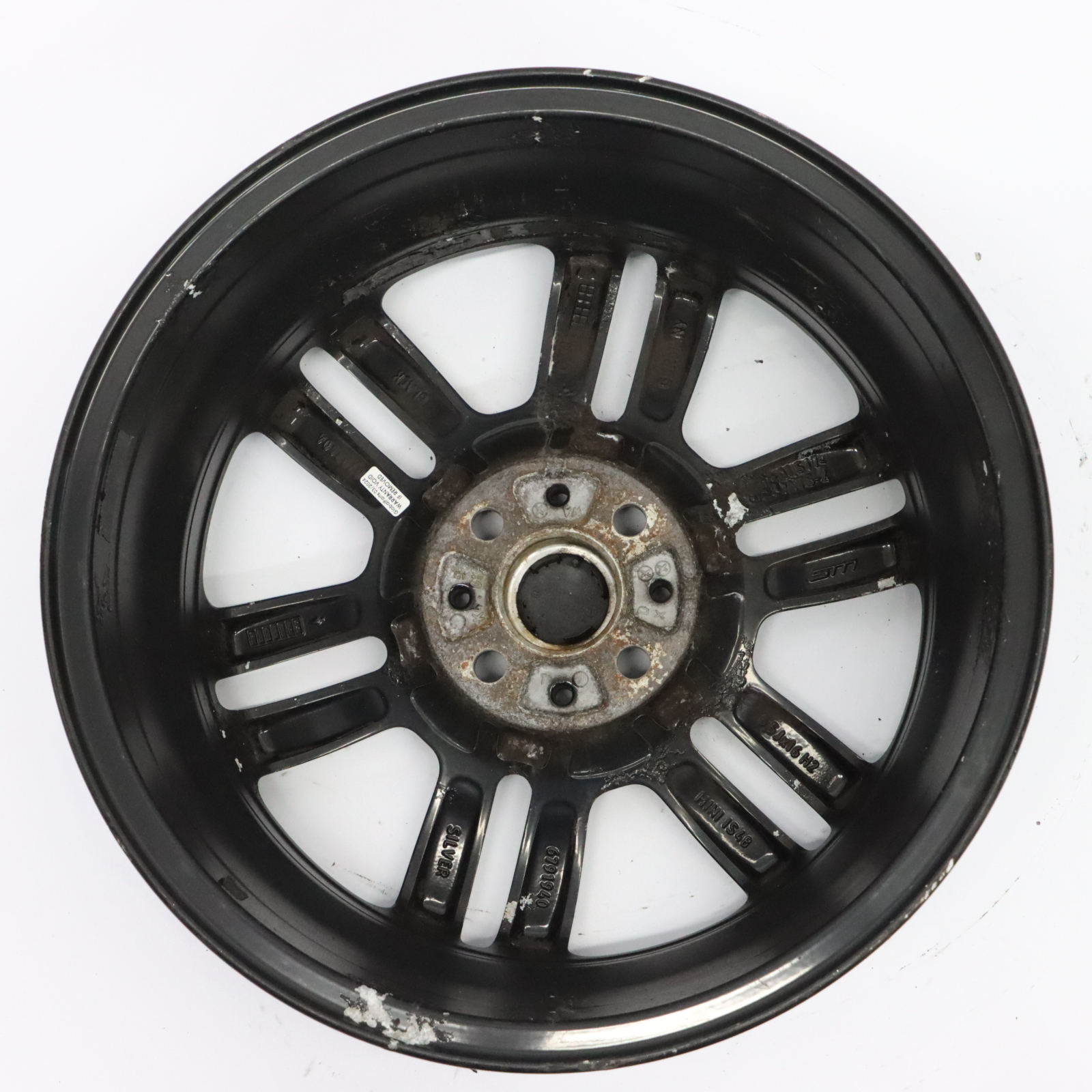 Mini R55 R56 R57 Black Wheel Alloy Rim 16" 6,5J ET:48 Twin Spoke 119 6793404