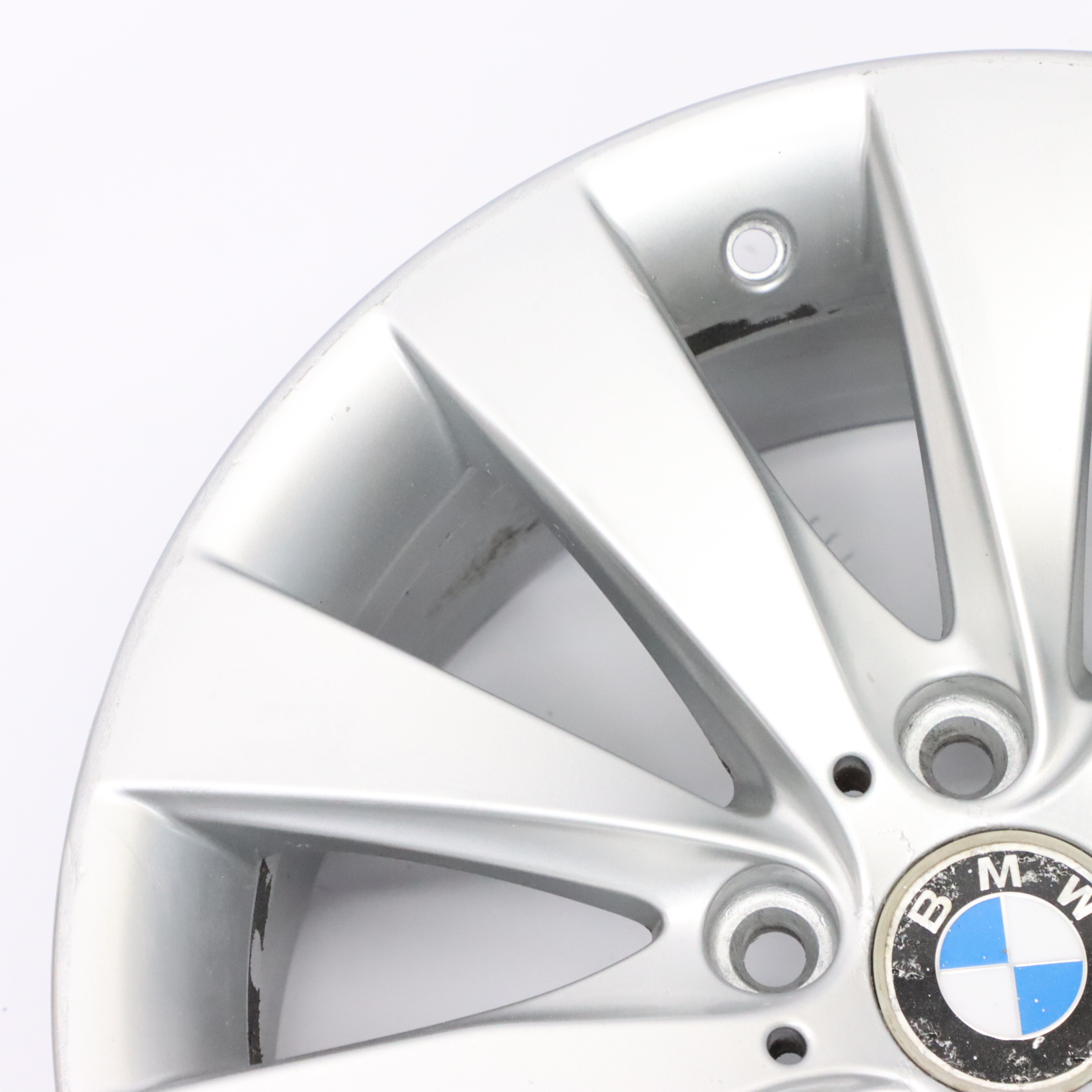 BMW F30 F32 Silberne Leicht metall felge 17" V Speiche 413 7,5J ET:37 6796240