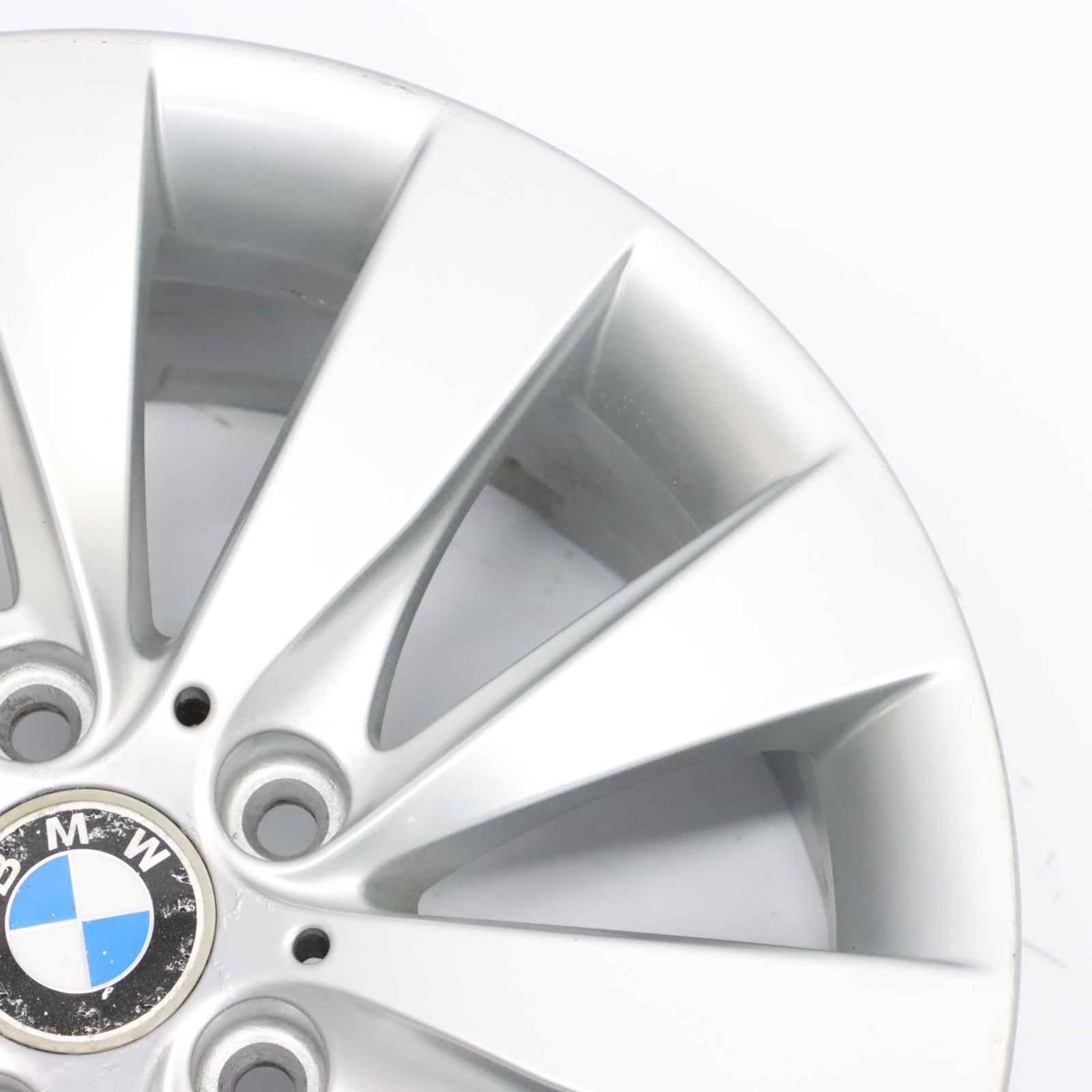 BMW F30 F32 Silberne Leicht metall felge 17" V Speiche 413 7,5J ET:37 6796240