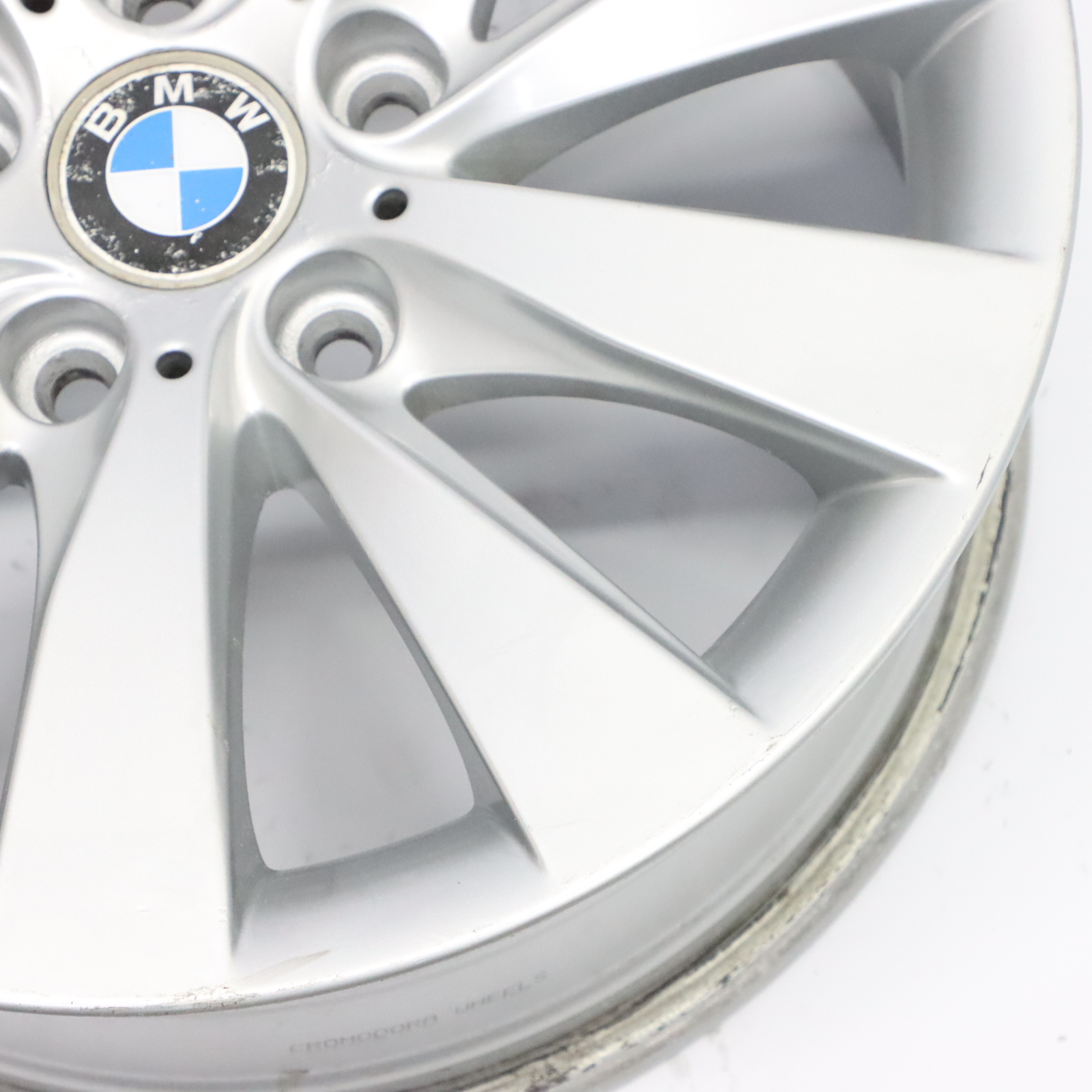 BMW F30 F32 Silberne Leicht metall felge 17" V Speiche 413 7,5J ET:37 6796240