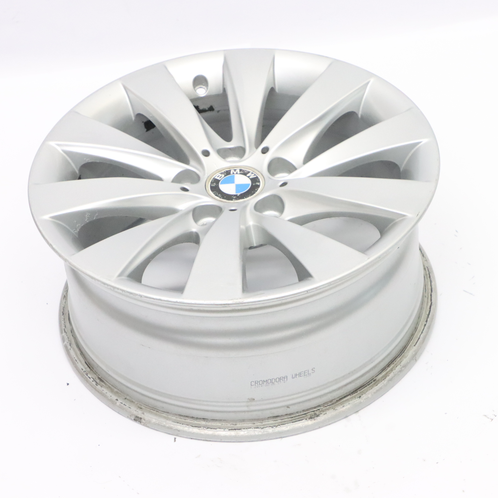 BMW F30 F32 Silberne Leicht metall felge 17" V Speiche 413 7,5J ET:37 6796240