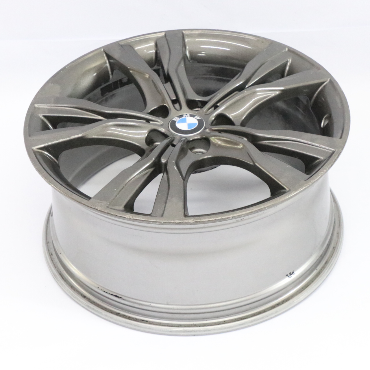 BMW F45 F46 Jante en alliage gris ferrique 18" Y Spoke 484 ET:57 8J 6855093