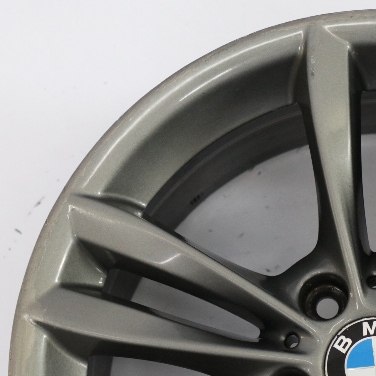 BMW F30 F31 F34 LCI Grey Alloy Wheel Rim 18" V Spoke 658 8J ET:34 6866306