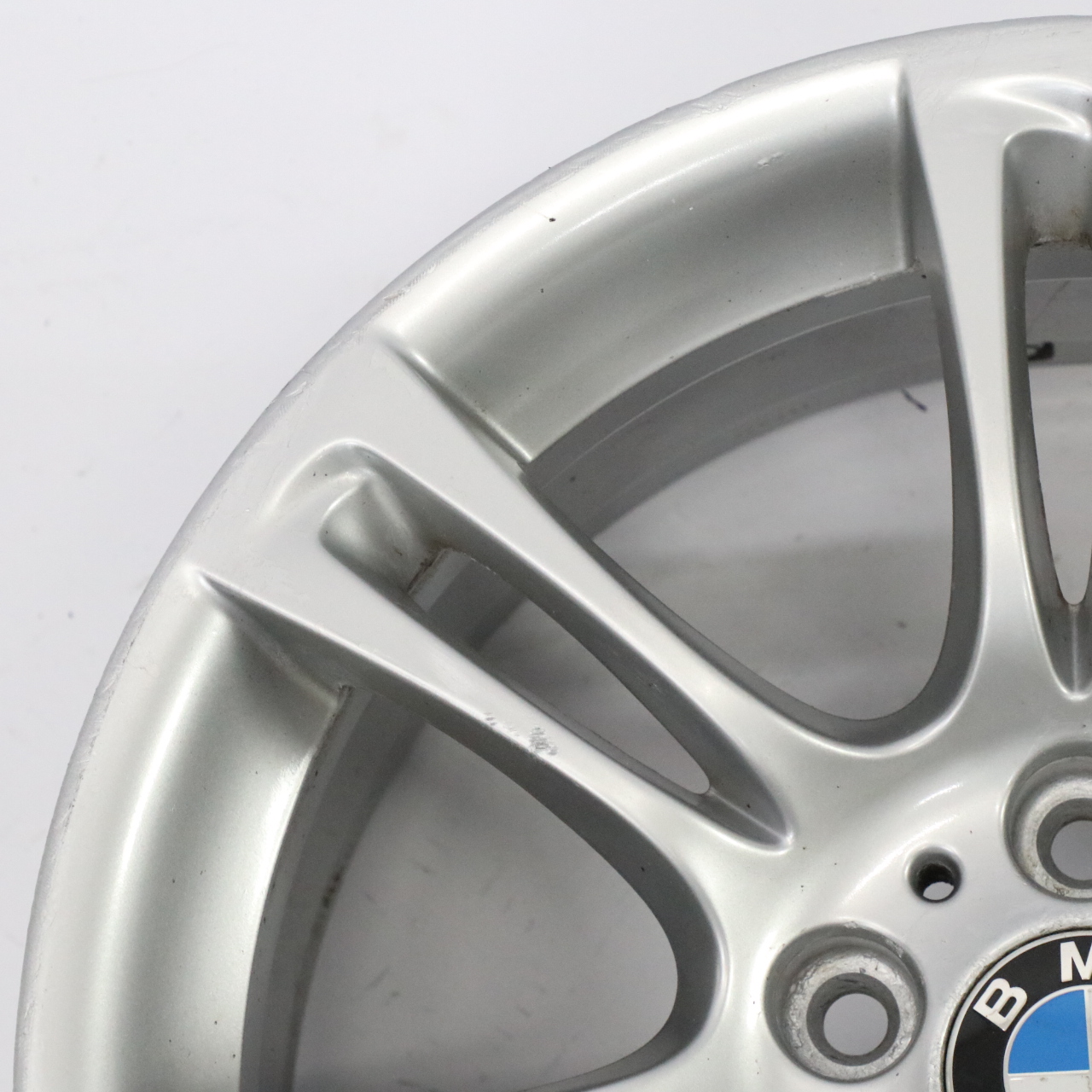 BMW 5 6 F10 F11 F12 Silber Felge Alufelge Rad M Doppelspeiche 350 8J 18" ET:30