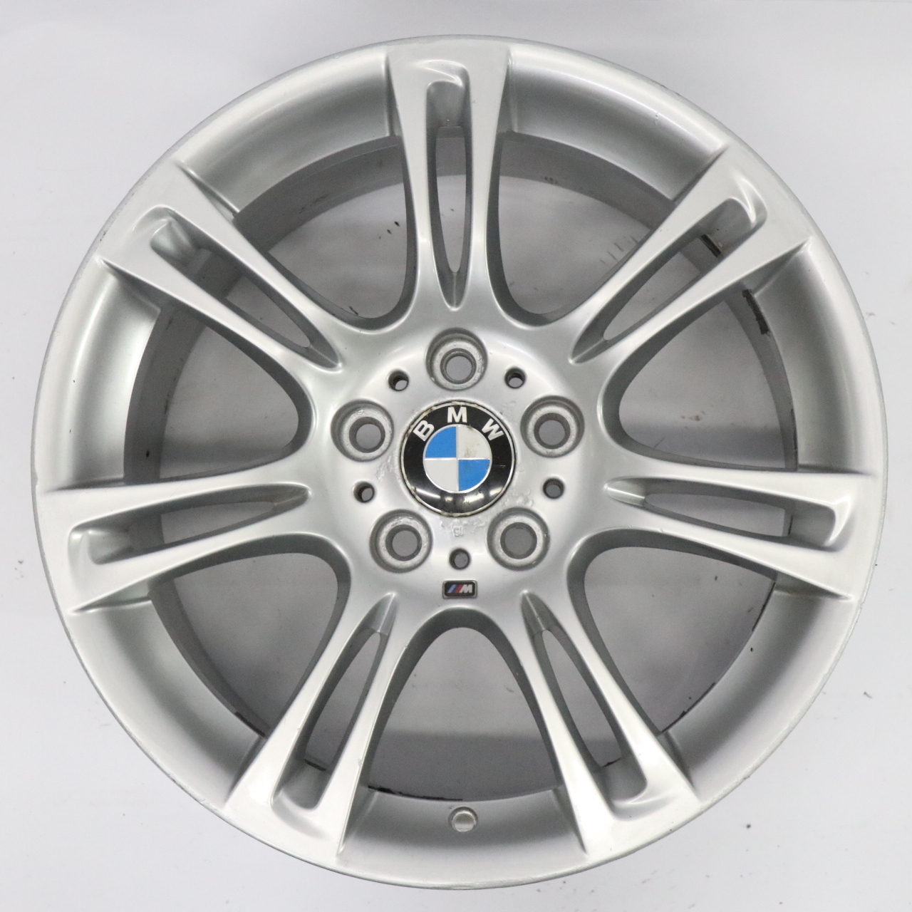 BMW 5 6 F10 F11 F12 Silber Felge Alufelge Rad M Doppelspeiche 350 9J 18" ET:44