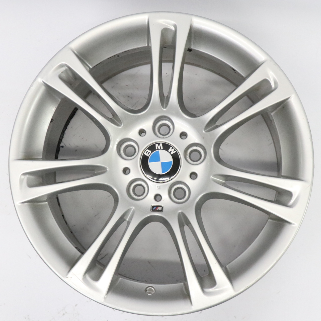 BMW 5 6 F10 F11 F12 Silber Felge Alufelge Rad M Doppelspeiche 350 9J 18" ET:44