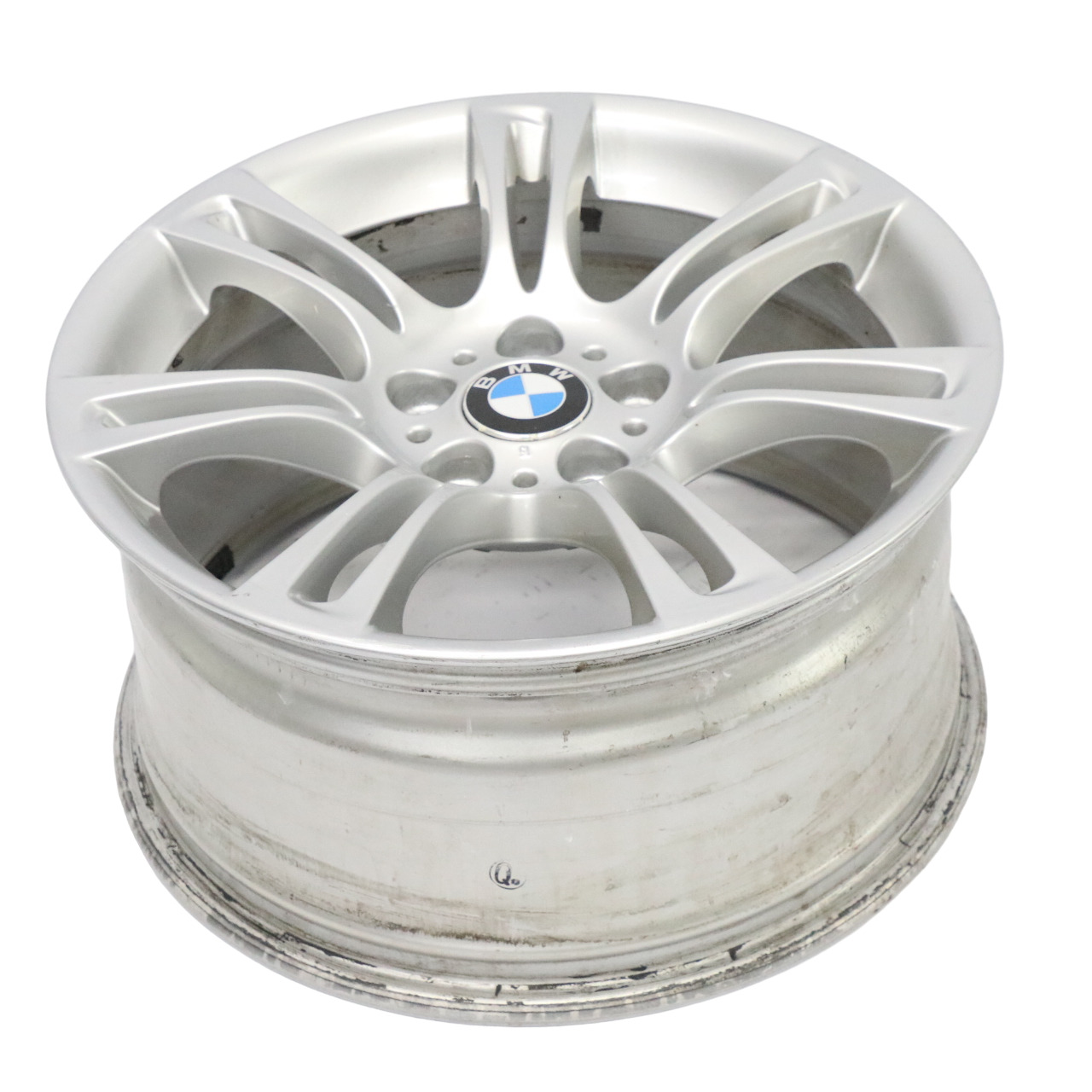 BMW 5 6 F10 F11 F12 Silber Felge Alufelge Rad M Doppelspeiche 350 9J 18" ET:44