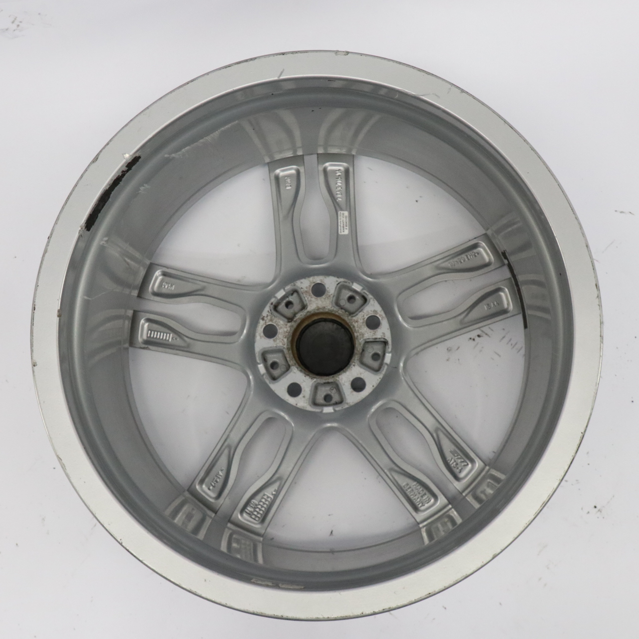 BMW F06 F12 Silver Rear Wheel Alloy Rim 20" ET:44 9J M Double Spoke 373 7843716