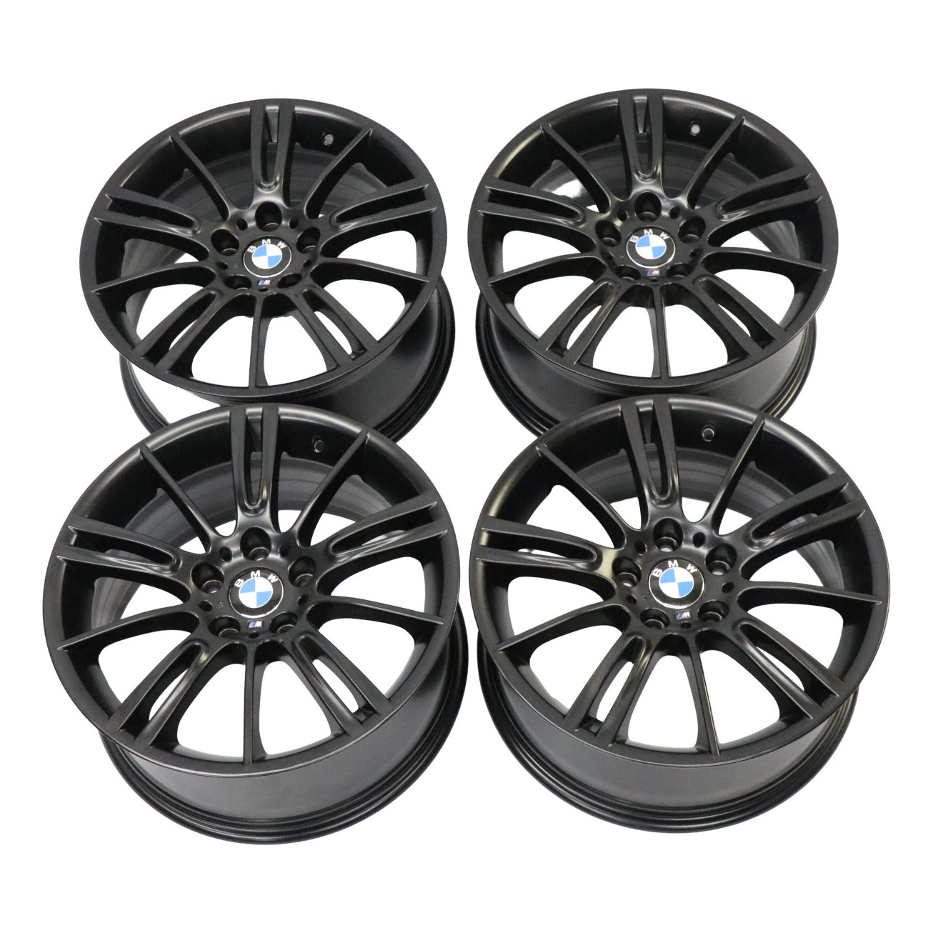 BMW E90 E91 E92 E93 Komplett satz 4x Schwarz Felge 18" M Spider Speiche 193