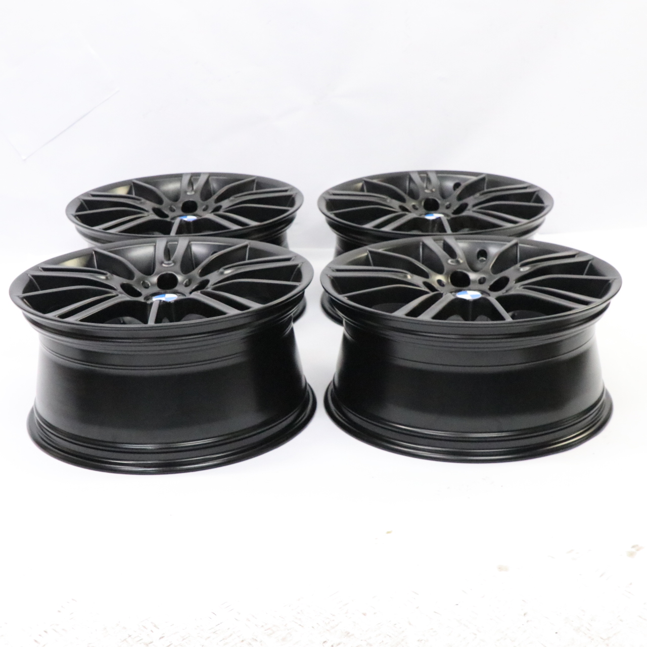 BMW E90 E91 E92 E93 Komplett satz 4x Schwarz Felge 18" M Spider Speiche 193