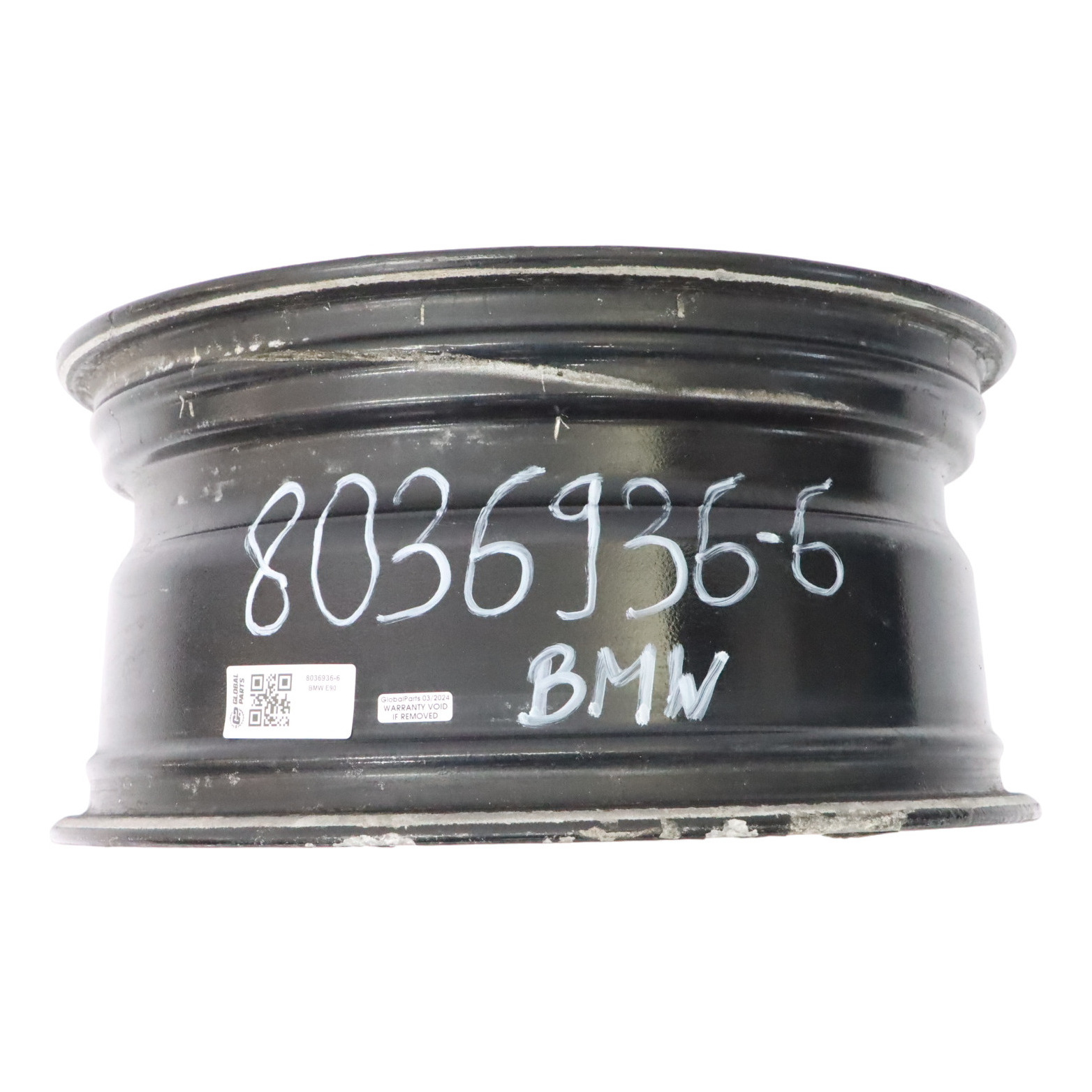 BMW E90 E91 Schwarz Alu Felge Hinten Doppelspeiche 194 17" ET:37 8,5J 8036936