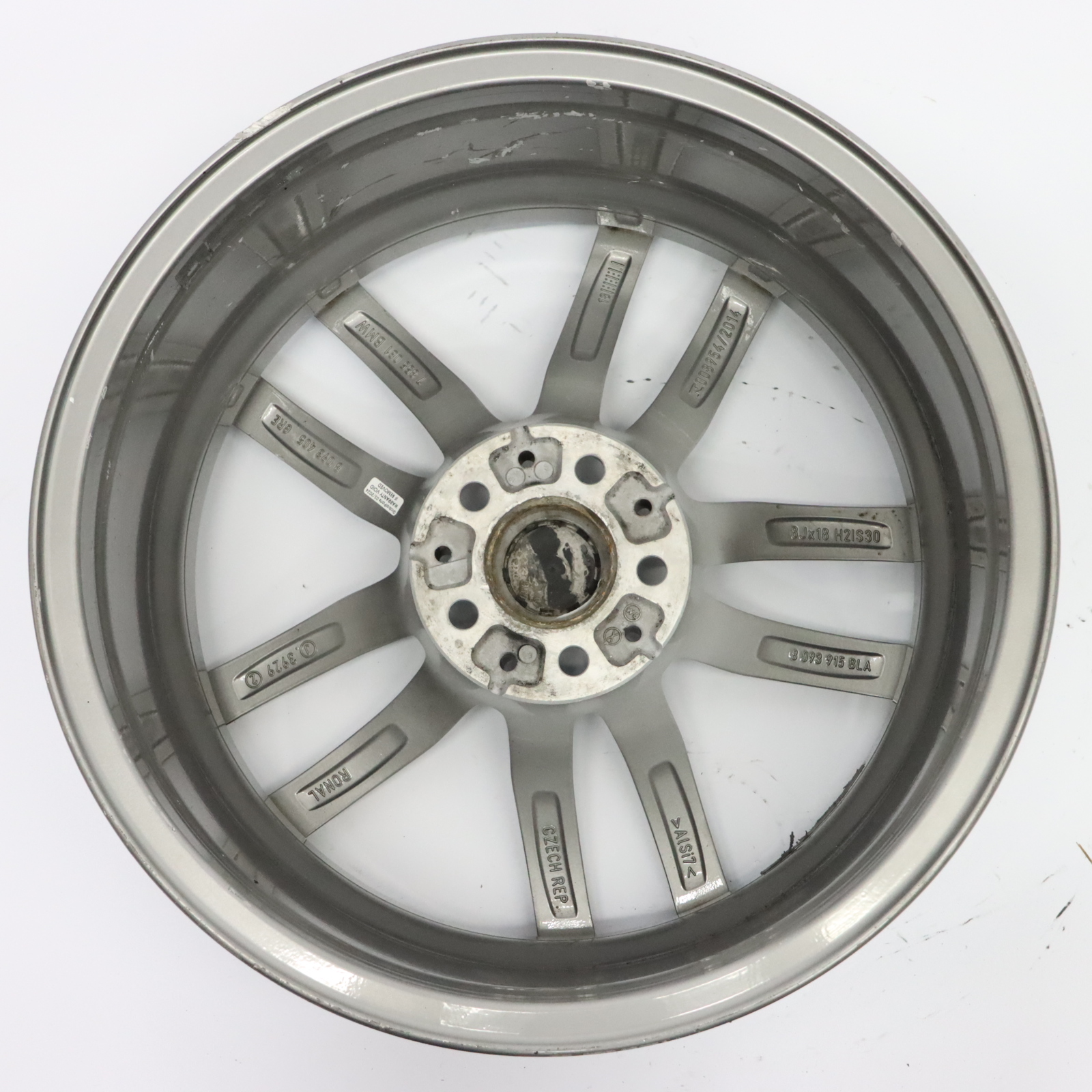 BMW G30 Jante alliage gris ferrique 18" 8J ET:30 Double rayon 662M 8093405