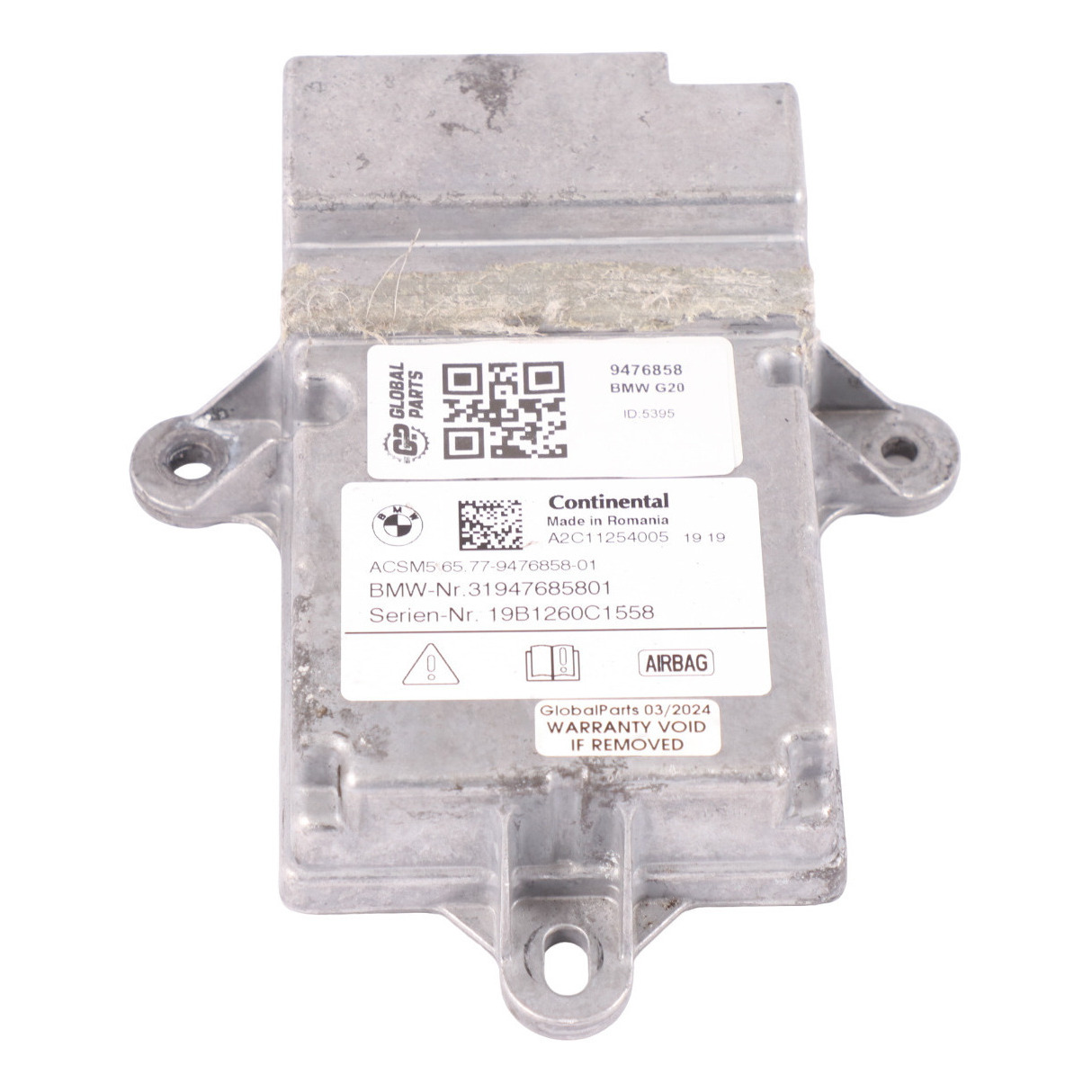 Airbag Modul BMW G20 G21 SRS Steuergerät Modul ECU 9476858