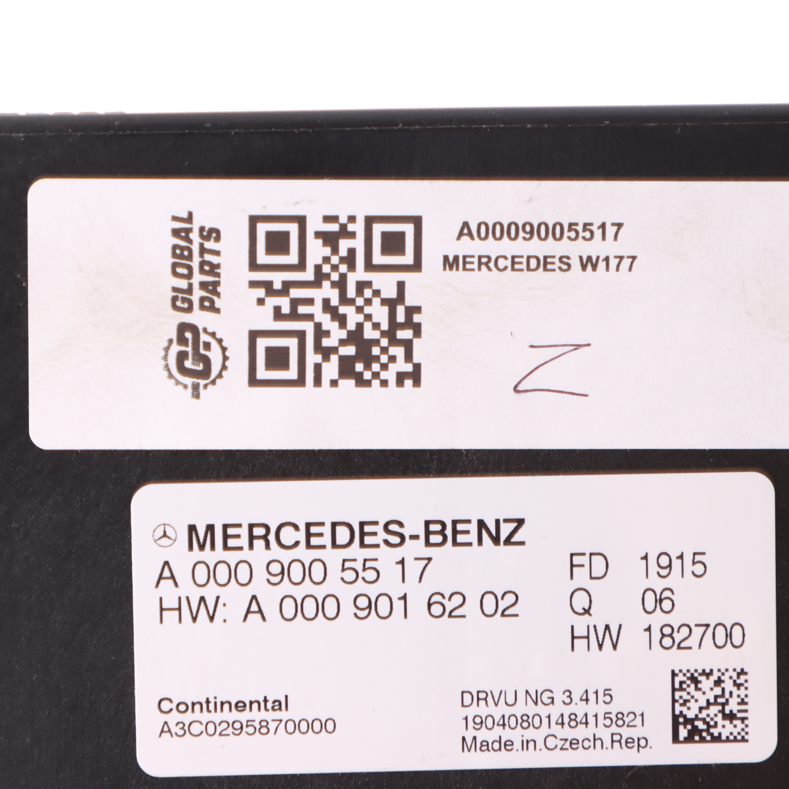 Mercedes W177 W205 W238 W257 Getriebe Steuergerät Modul ECU A0009005517