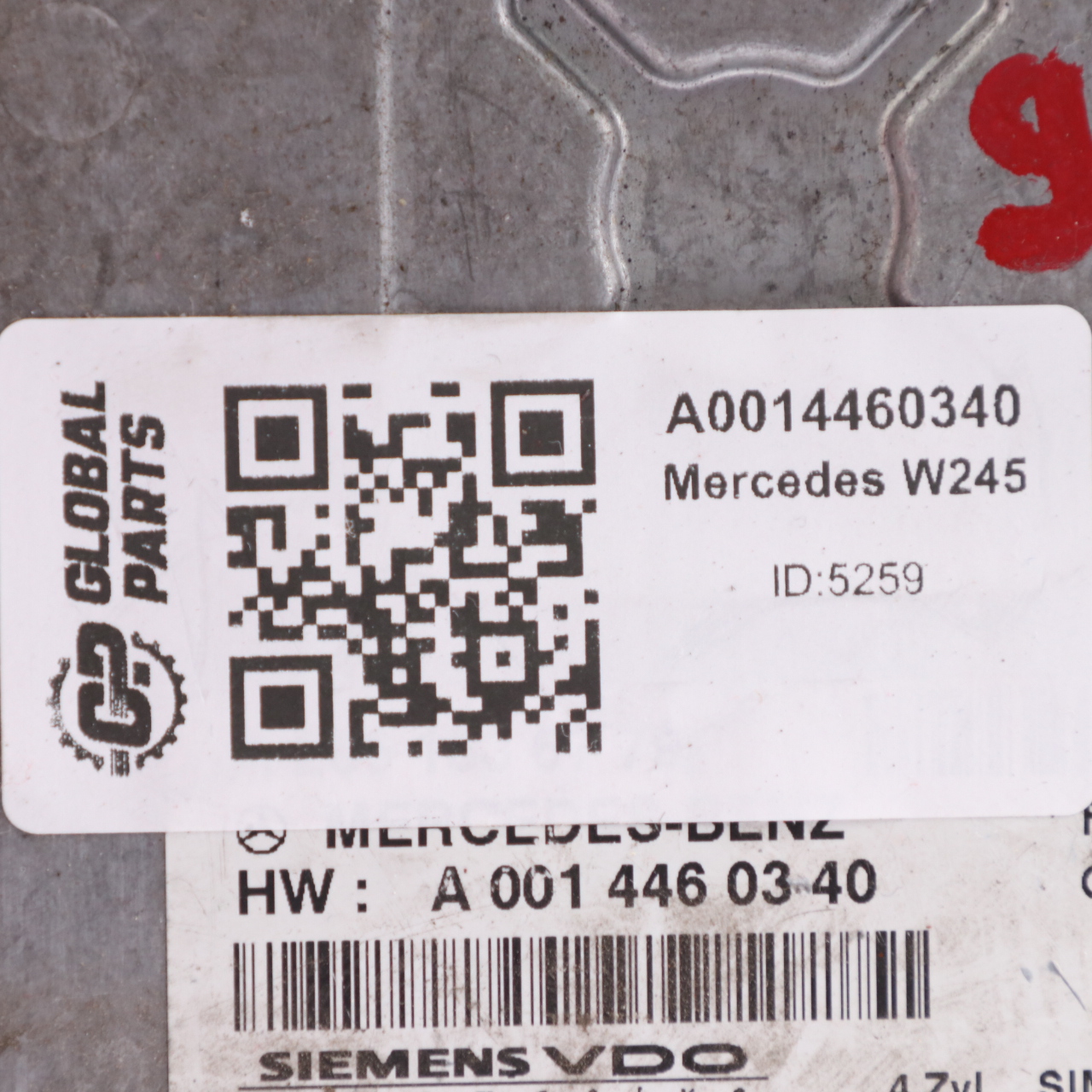 Mercedes W245 B150 CDI OM266.920 Motorsteuergerät Modul ECU A0014460340